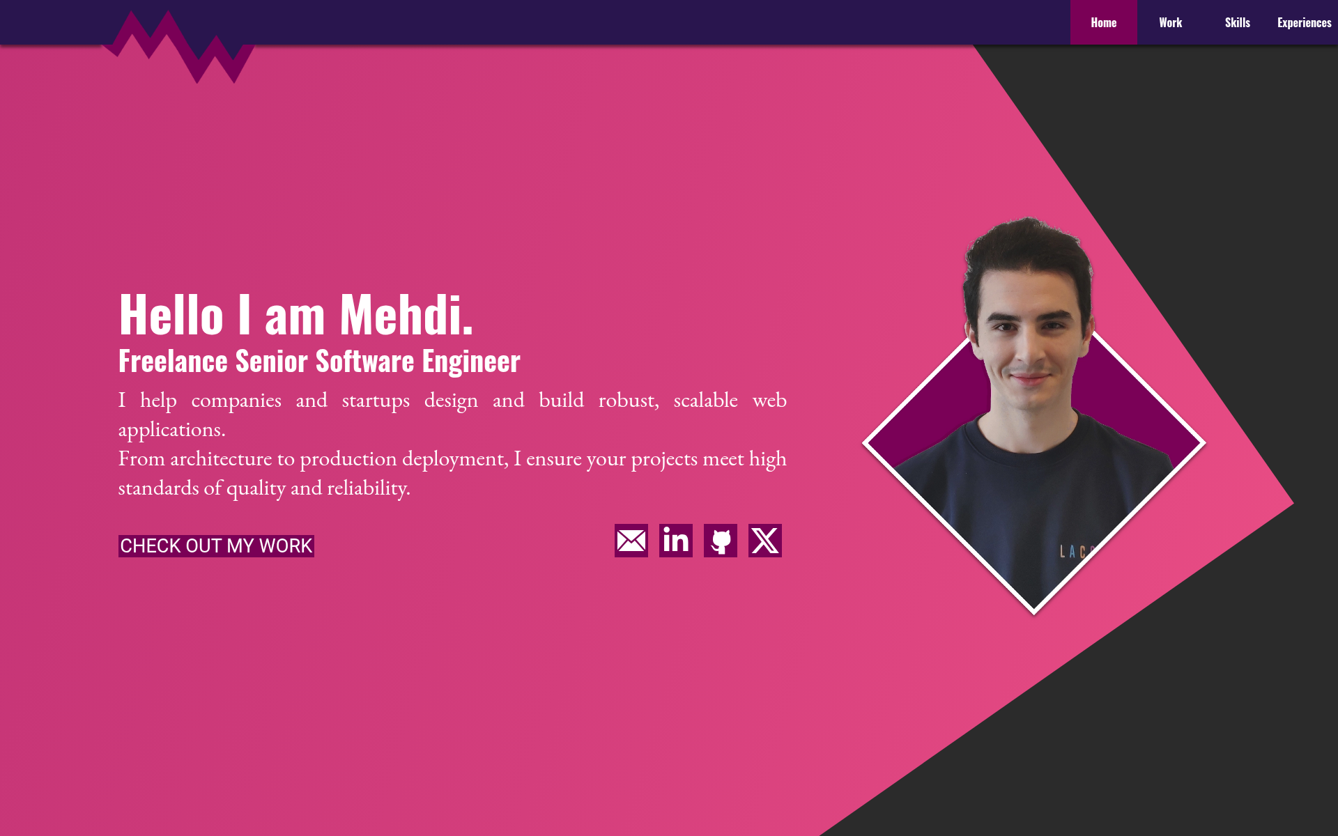 Screenshot of mehdi.cafe