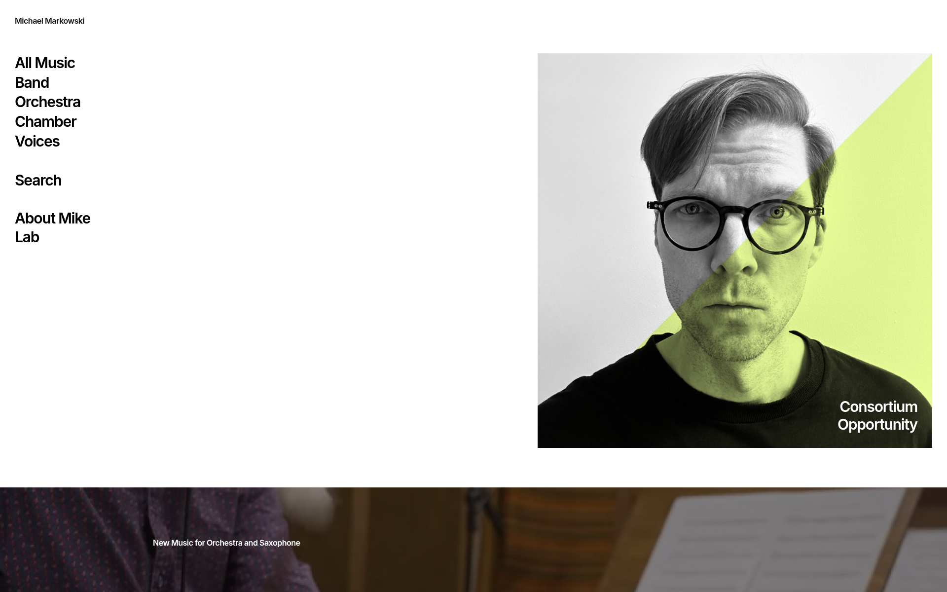 Screenshot of mike.band