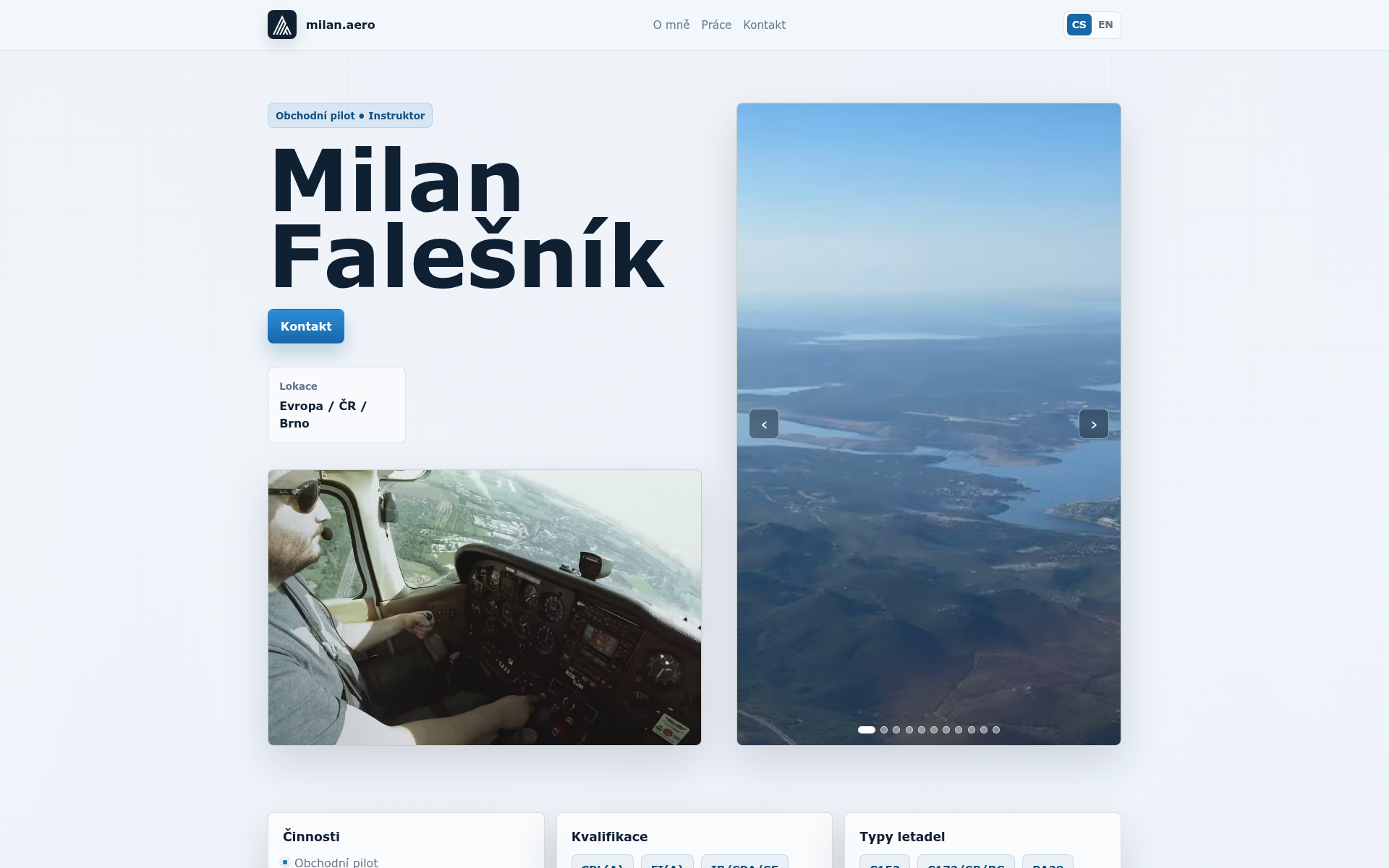 Screenshot of milan.aero