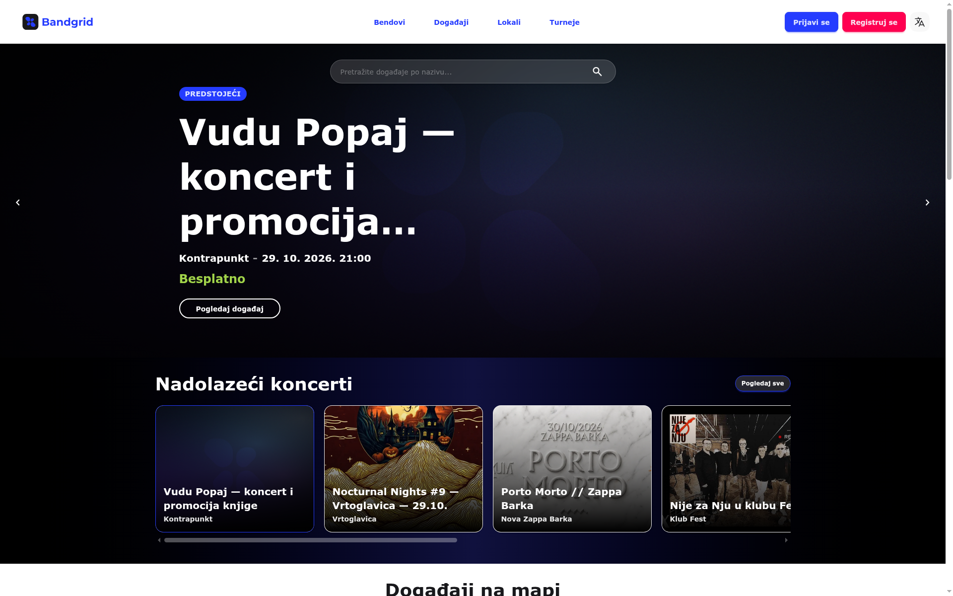 Screenshot of moj.band