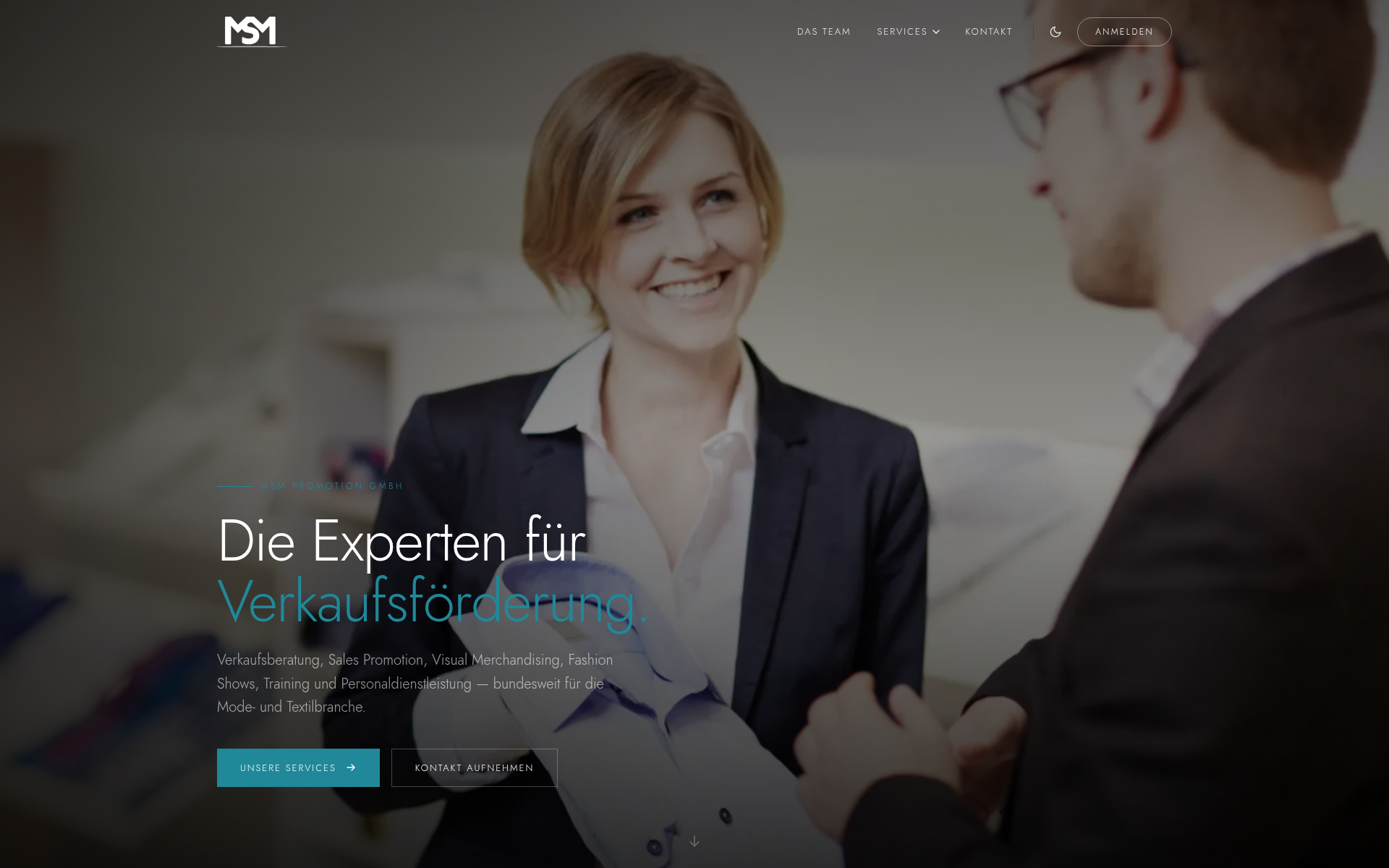 Screenshot of msm.center