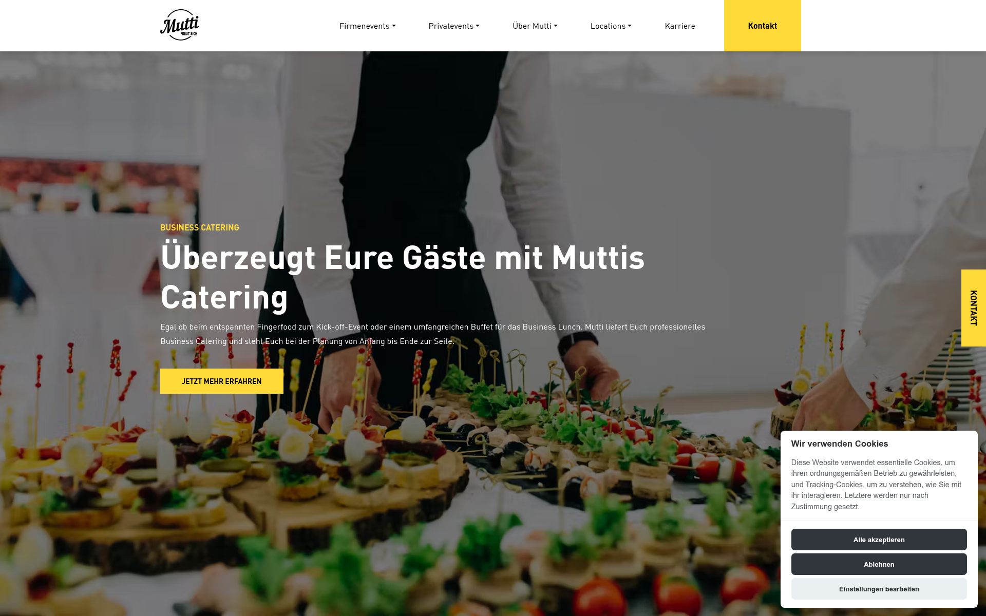 Screenshot of mutti.catering