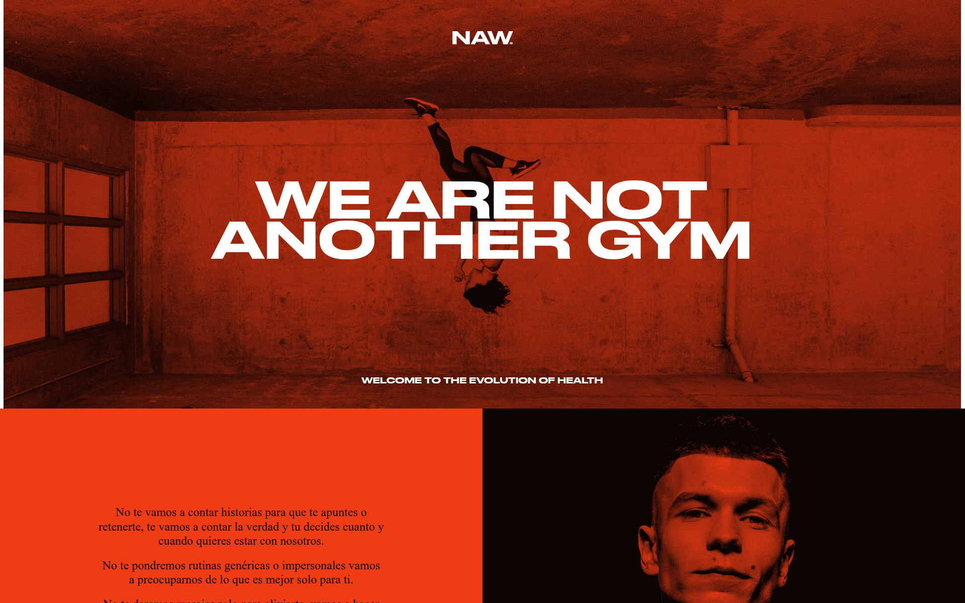 Screenshot of naw.center