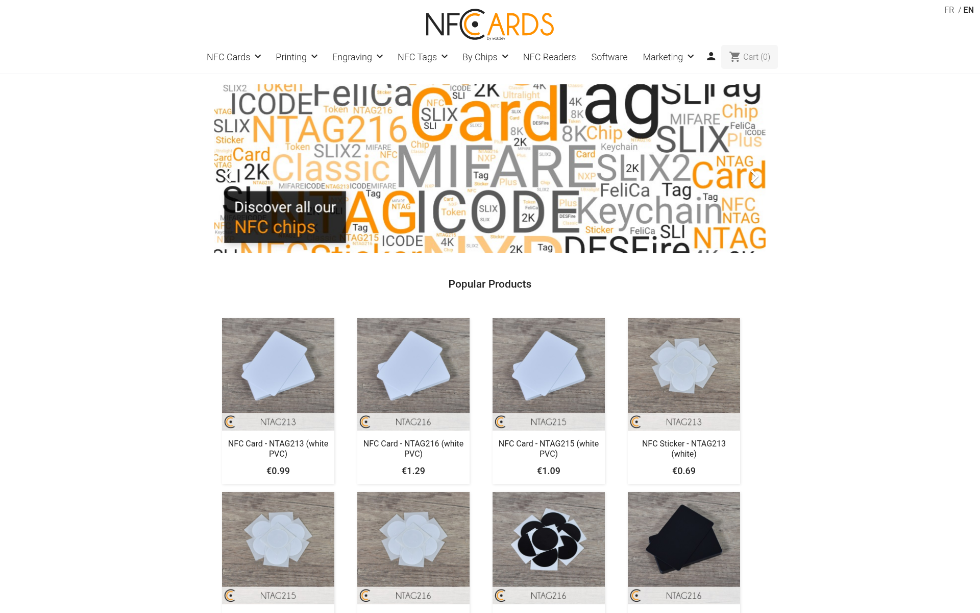 Screenshot of nfc.cards