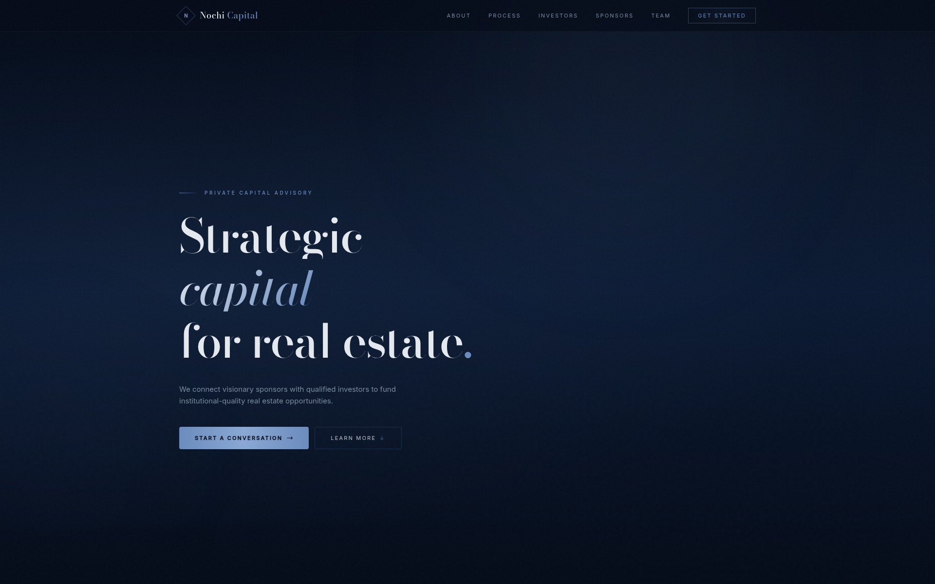 Screenshot of nochi.capital