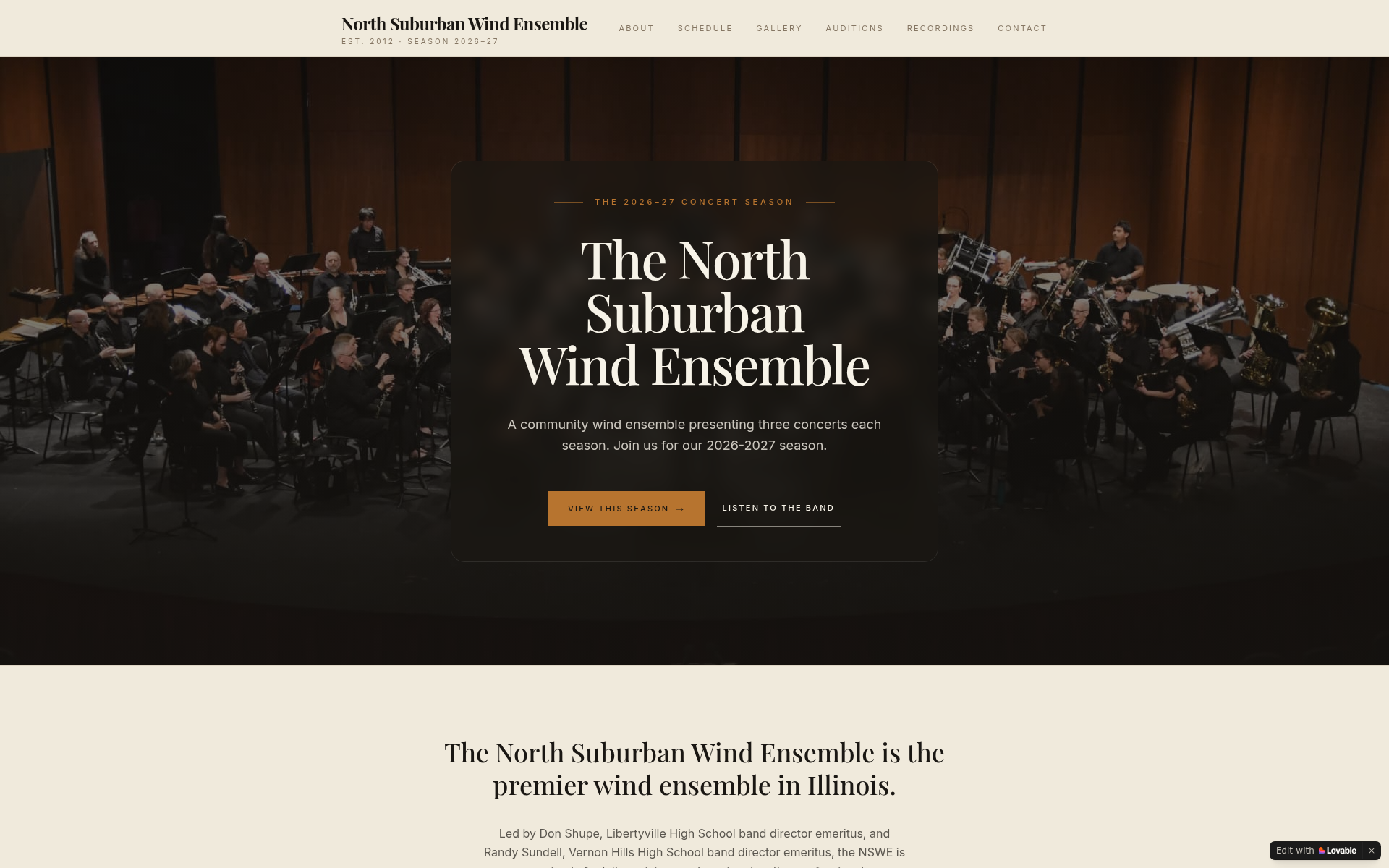 Screenshot of nswe.band
