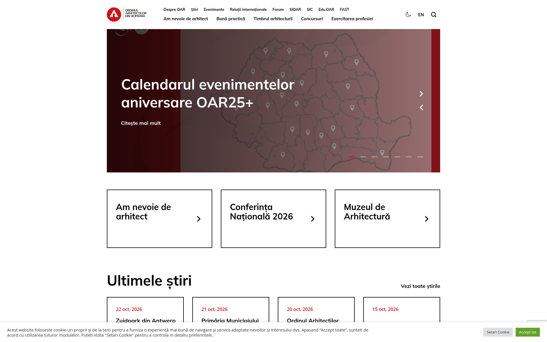 Screenshot of oar.archi