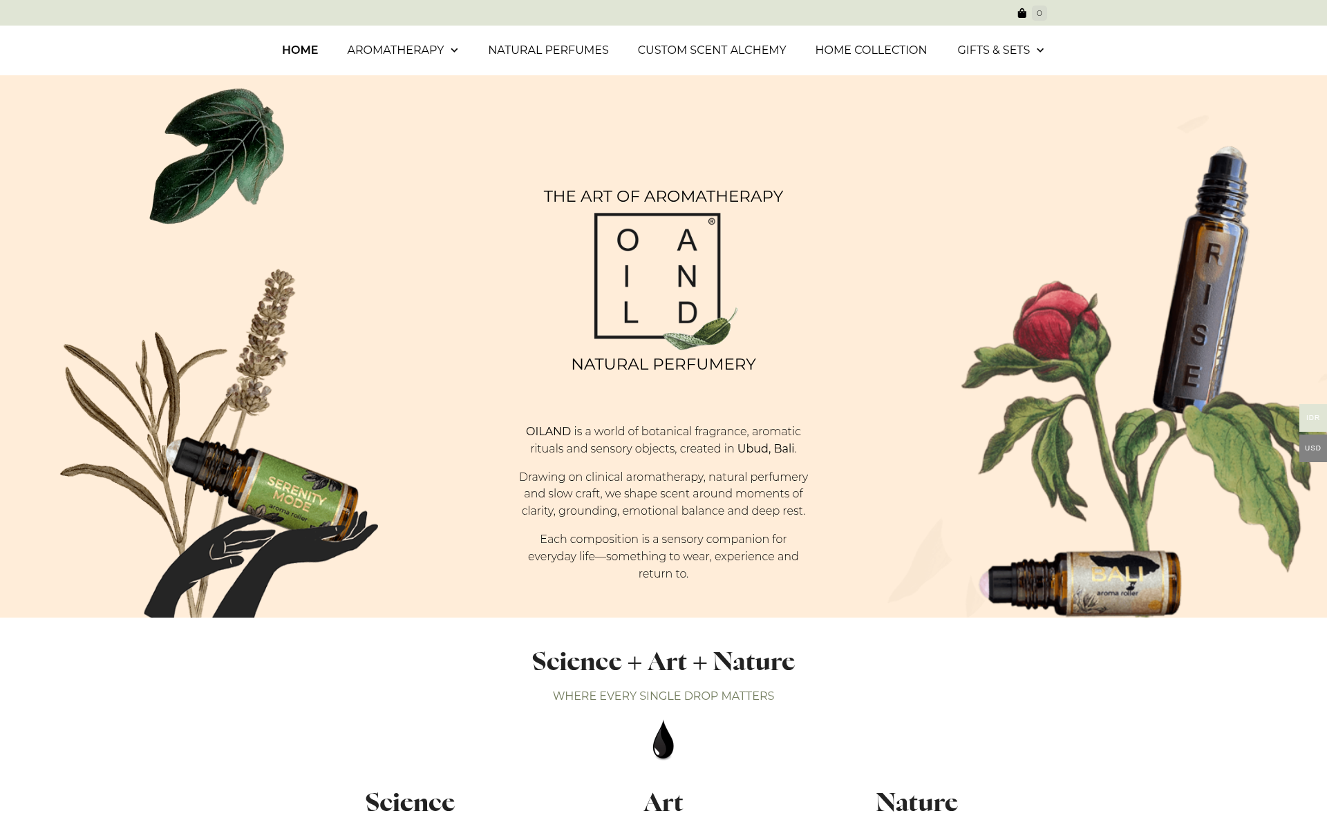 Screenshot of oiland.boutique