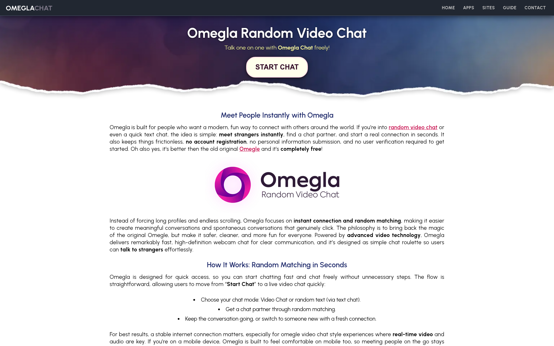Screenshot of omegla.chat