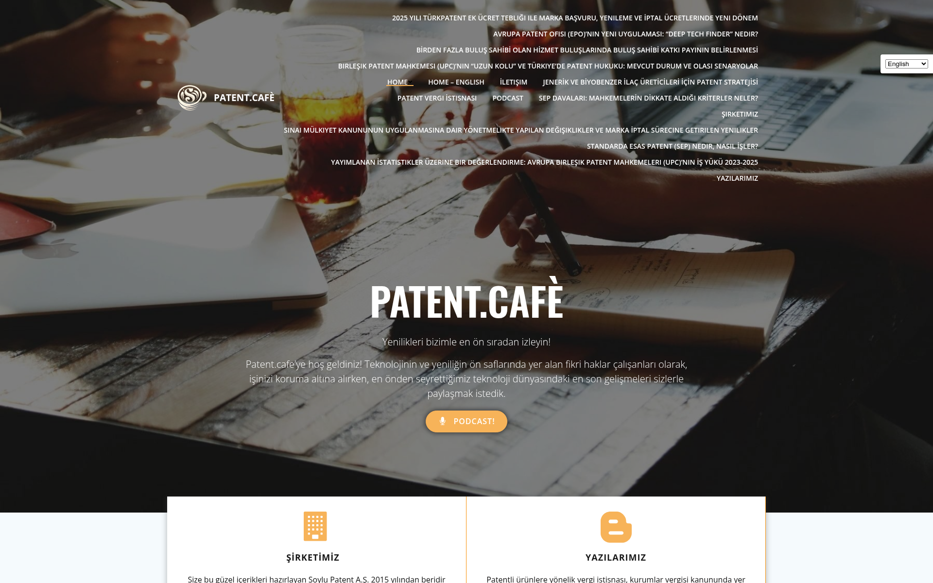 Screenshot of patent.cafe