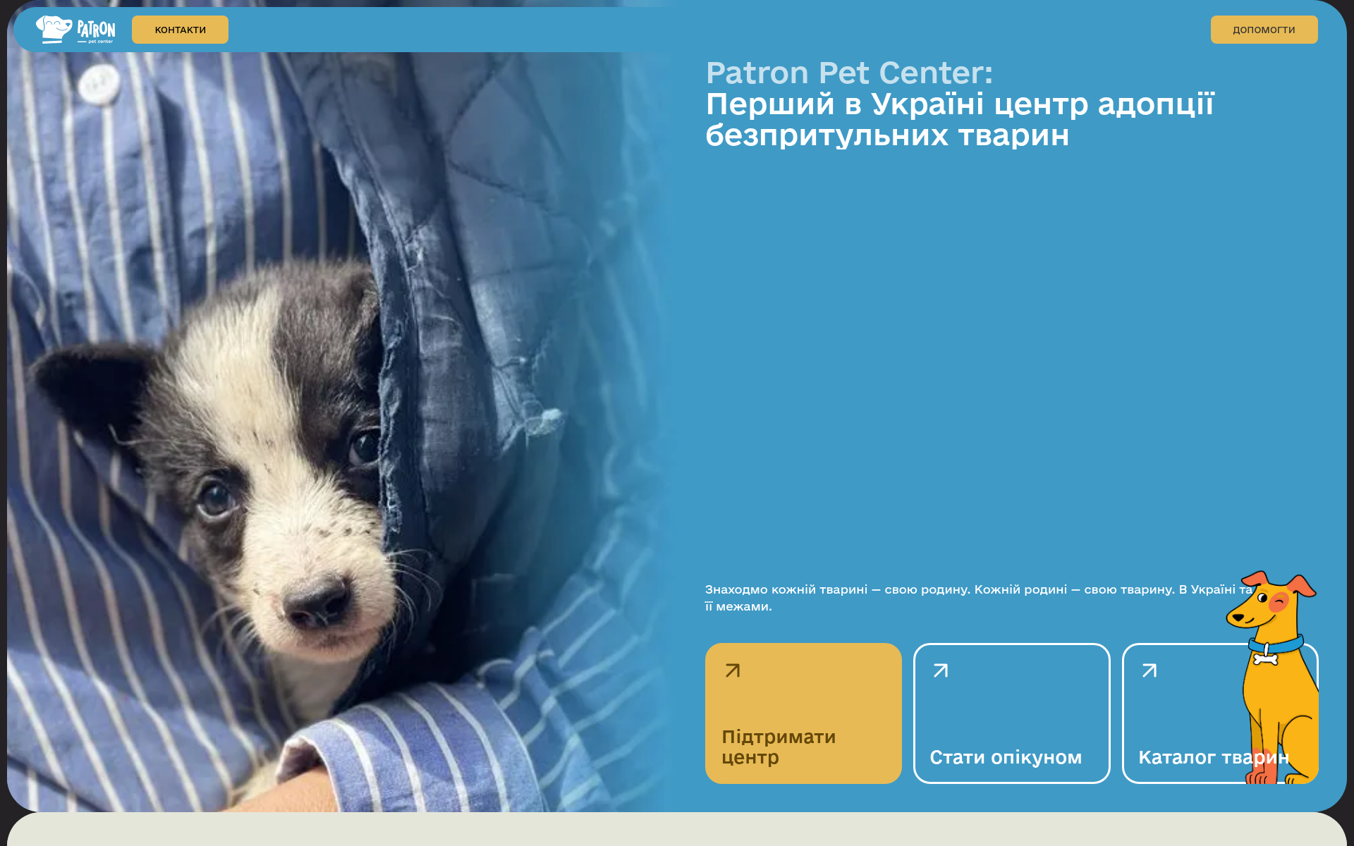 Screenshot of patron.center
