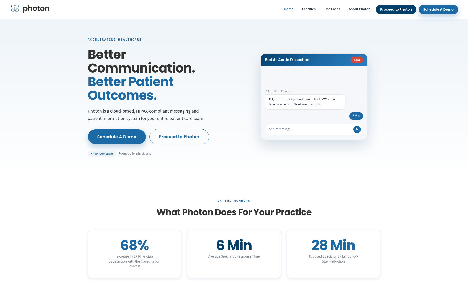 Screenshot of photon.care
