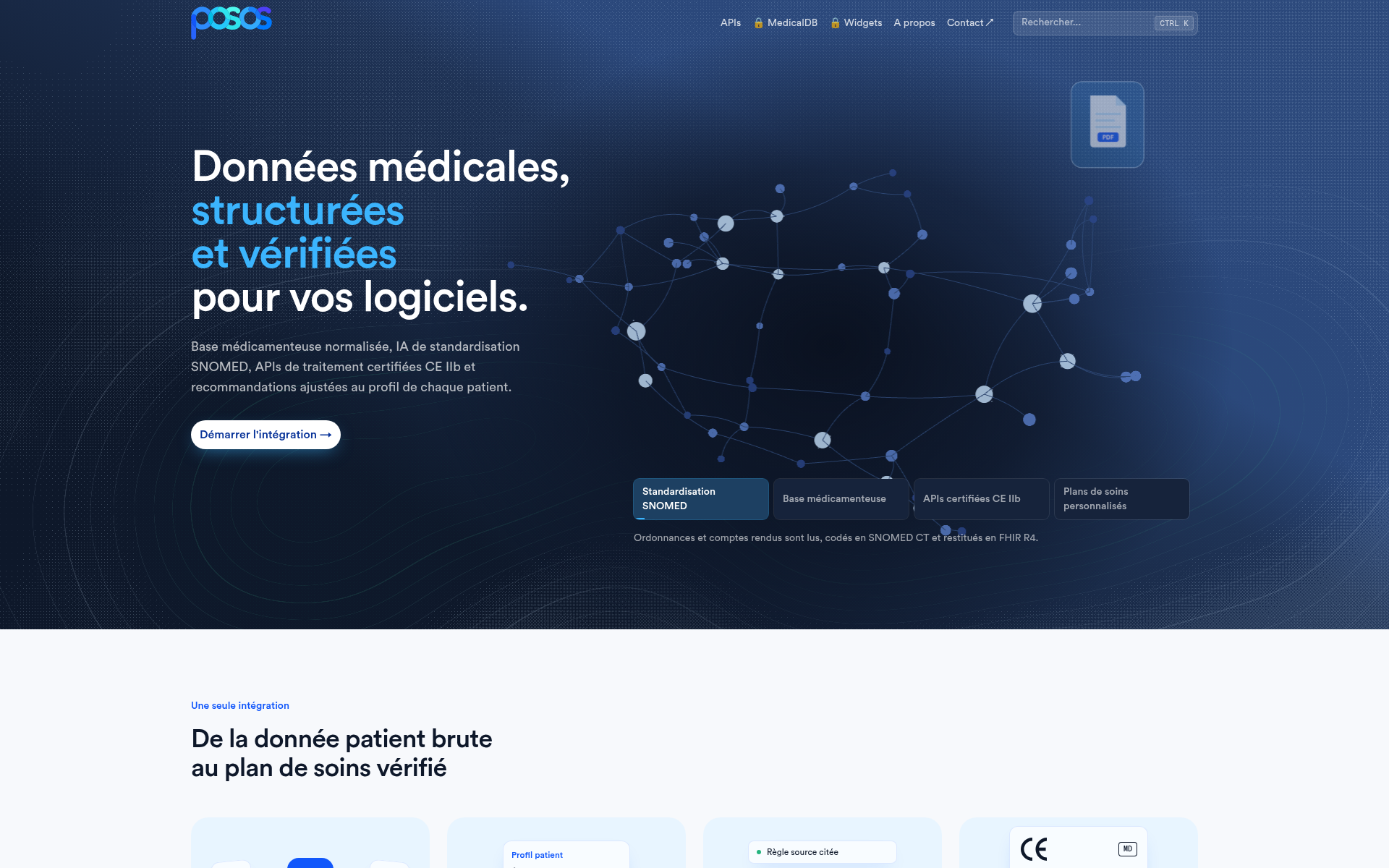 Screenshot of posos.care