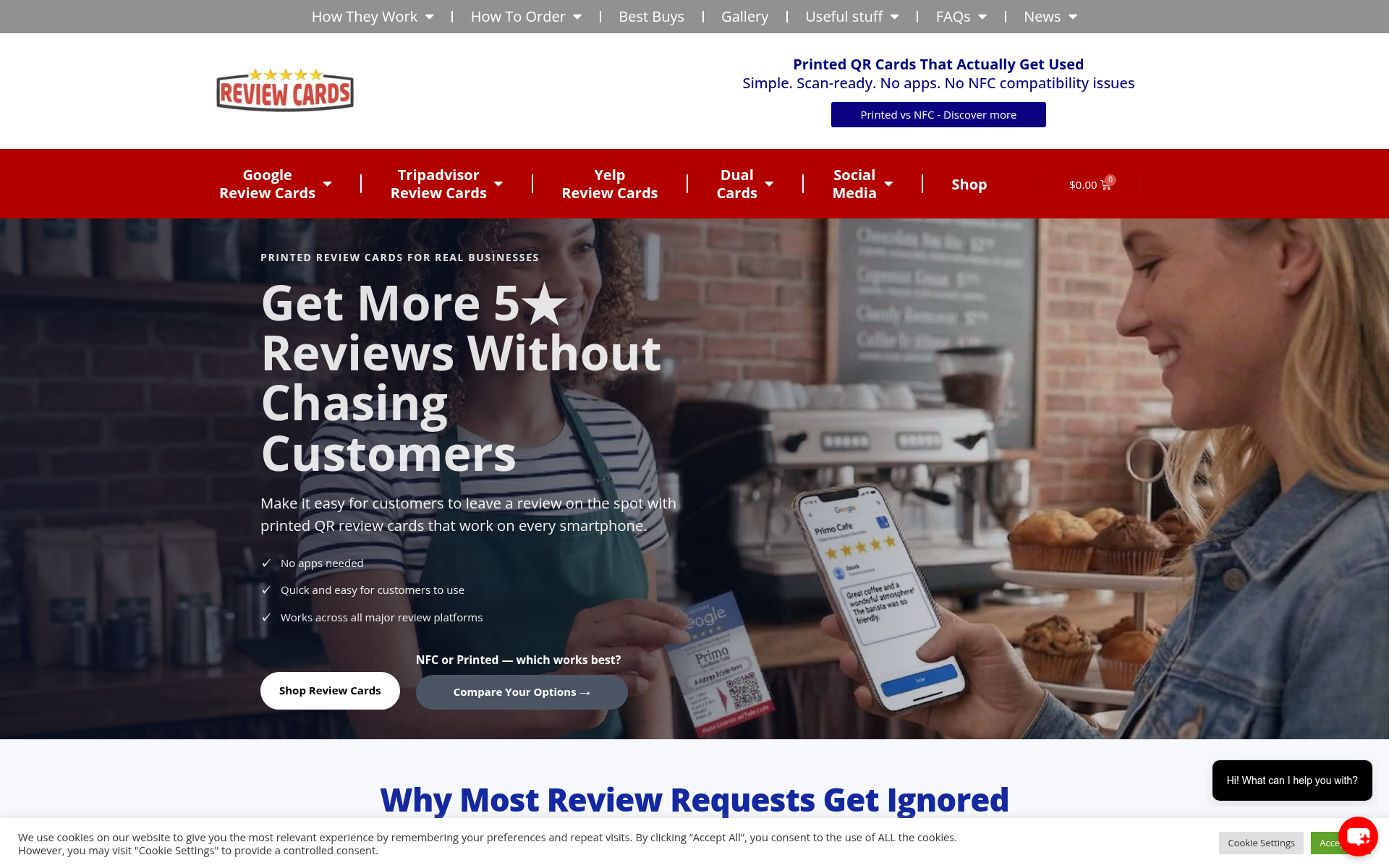Screenshot of review.cards