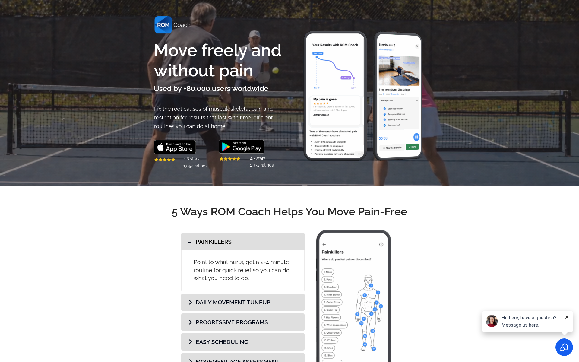 Screenshot of rom.coach