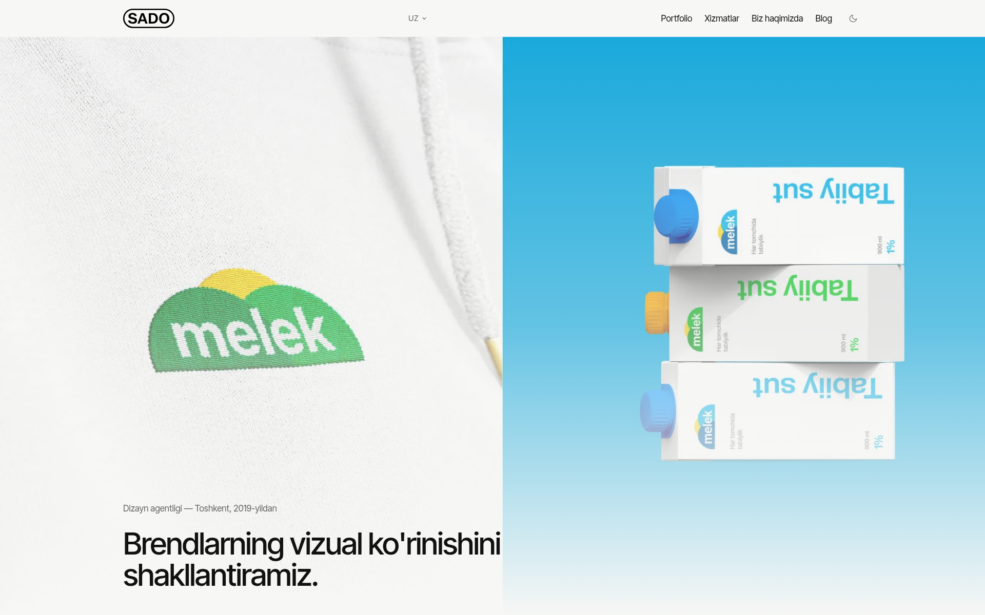 Screenshot of sado.agency