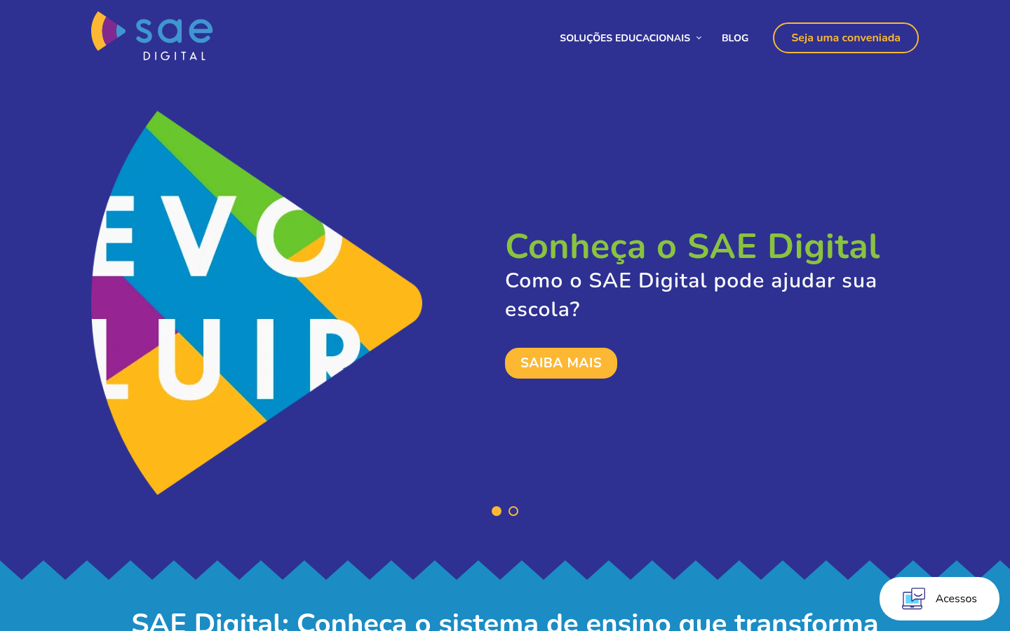 Screenshot of sae.digital