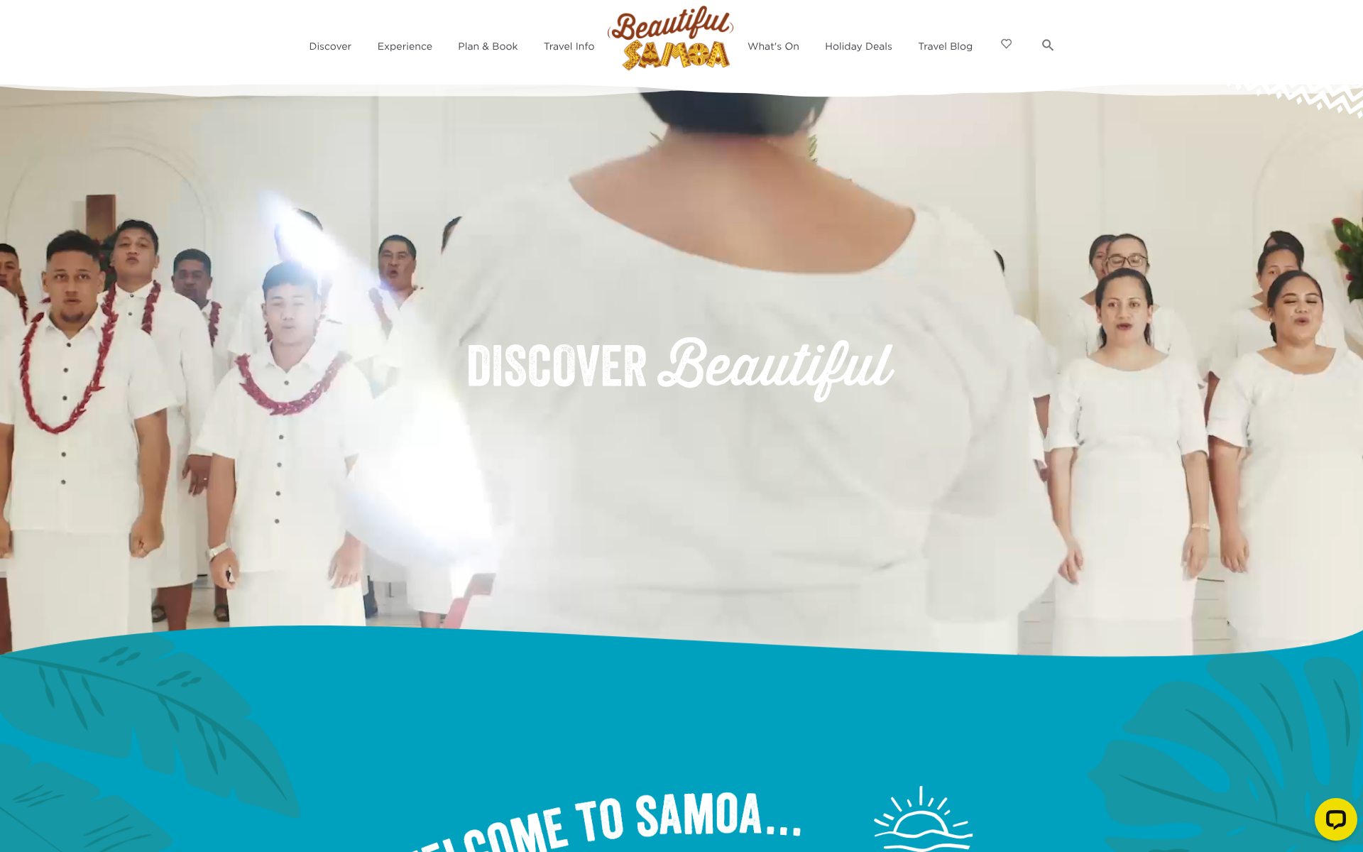 Screenshot of samoa.travel