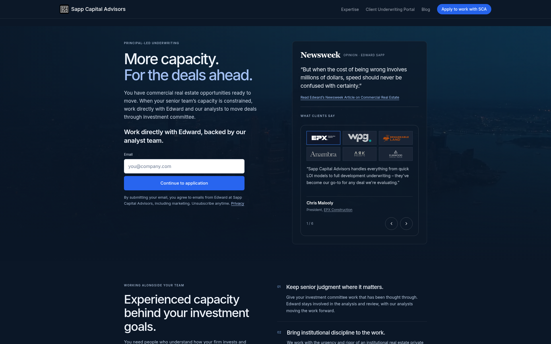 Screenshot of sapp.capital