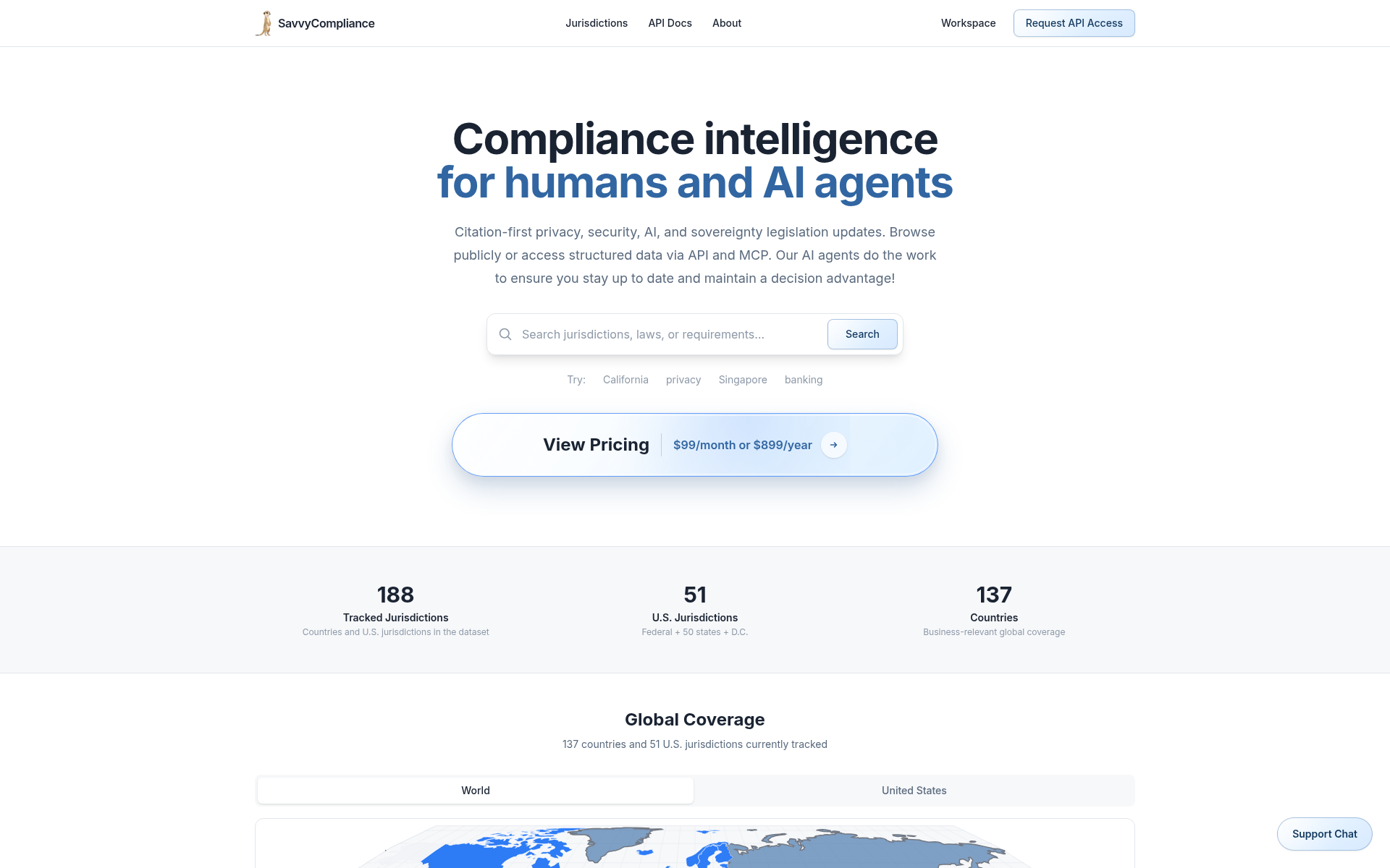 Screenshot of savvycompliance.fyi