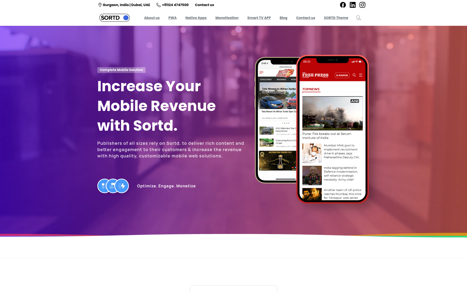 Screenshot of sortd.mobi