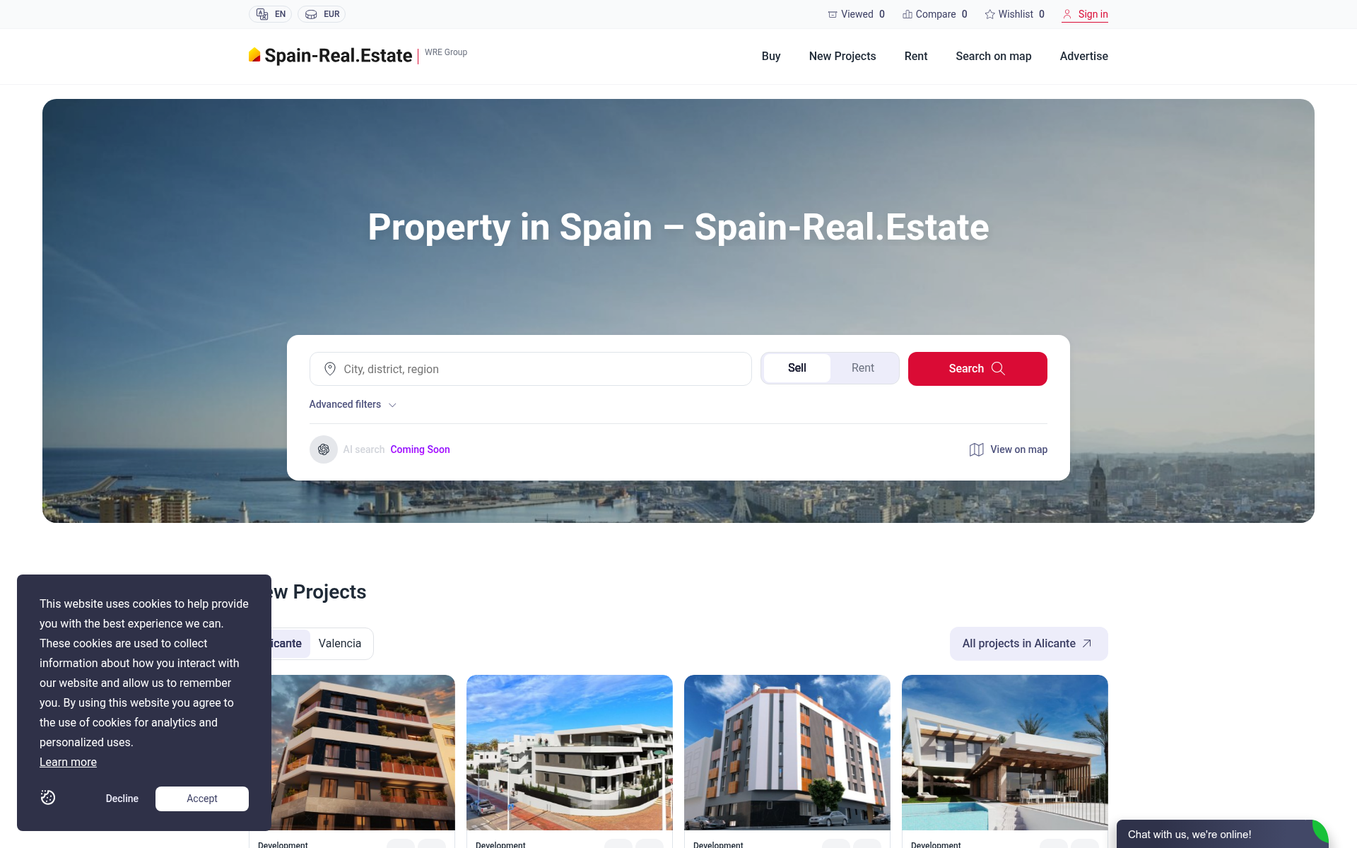 Screenshot of spain-real.estate