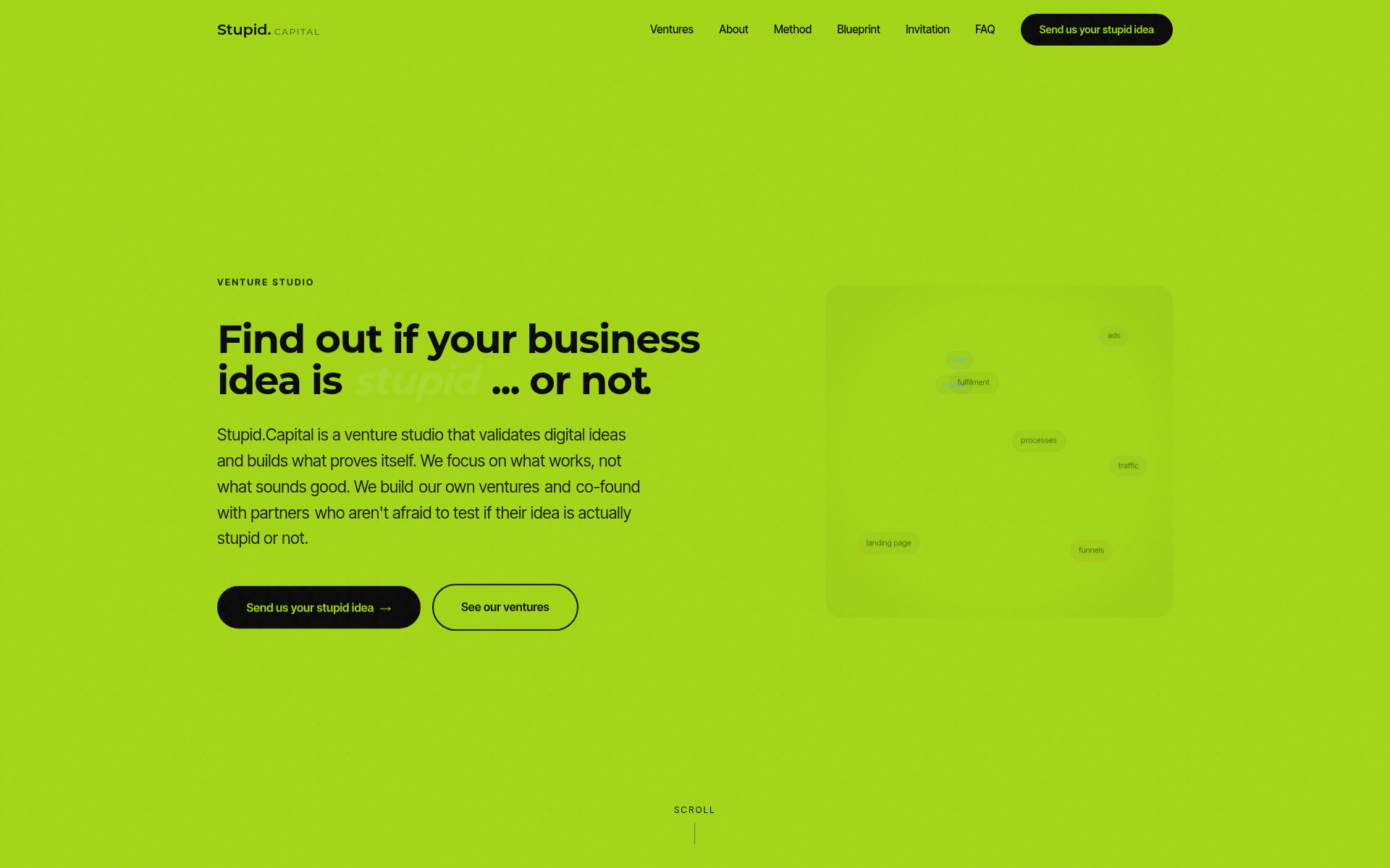 Screenshot of stupid.capital