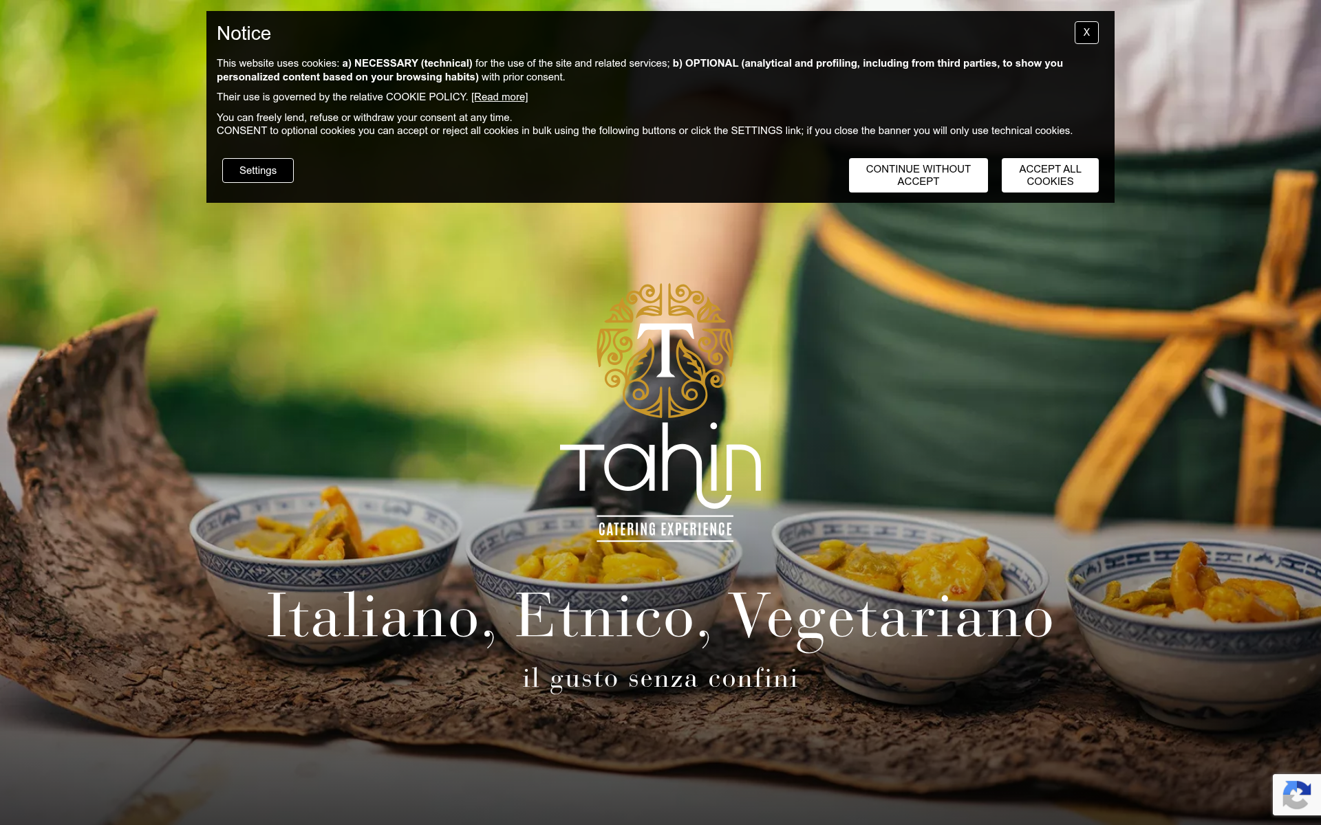 Screenshot of tahin.catering