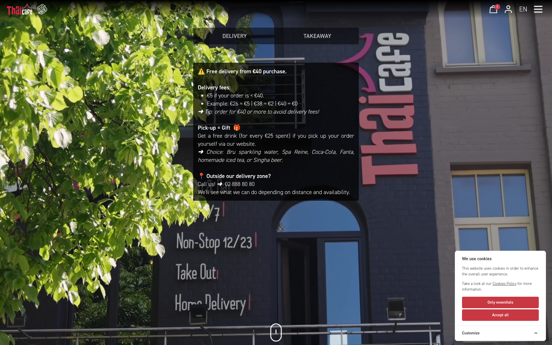 Screenshot of thai.cafe