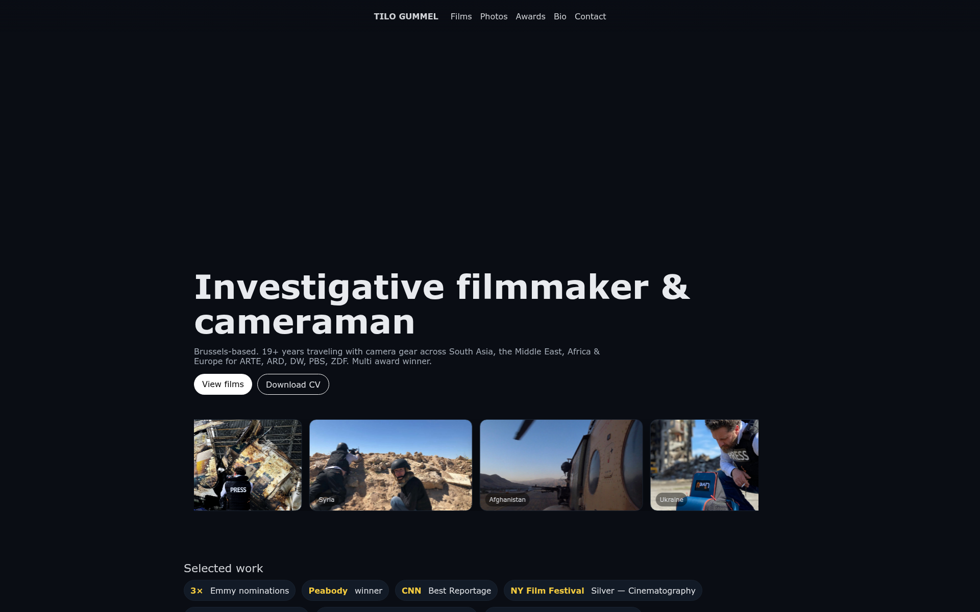 Screenshot of tilo.camera