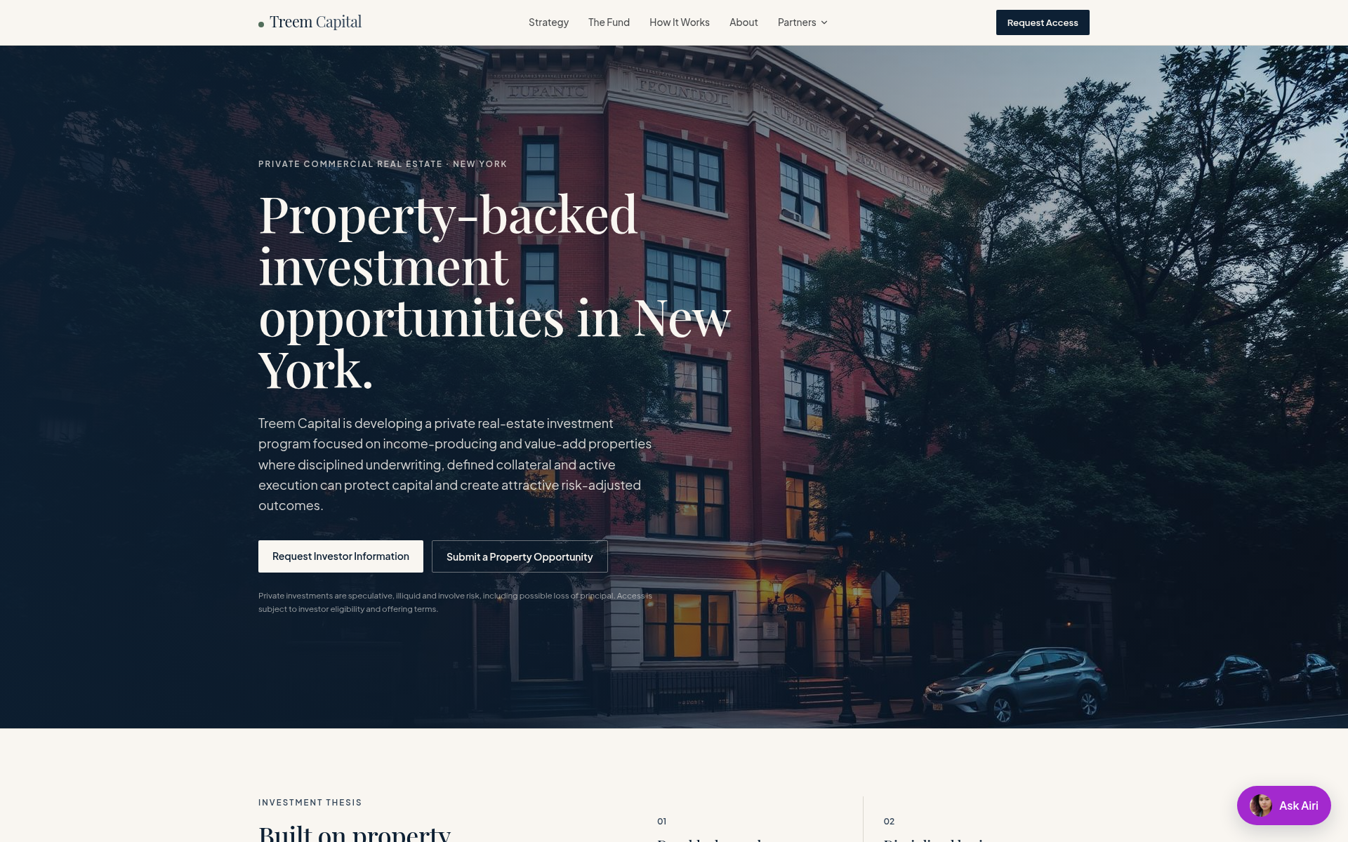 Screenshot of treem.capital