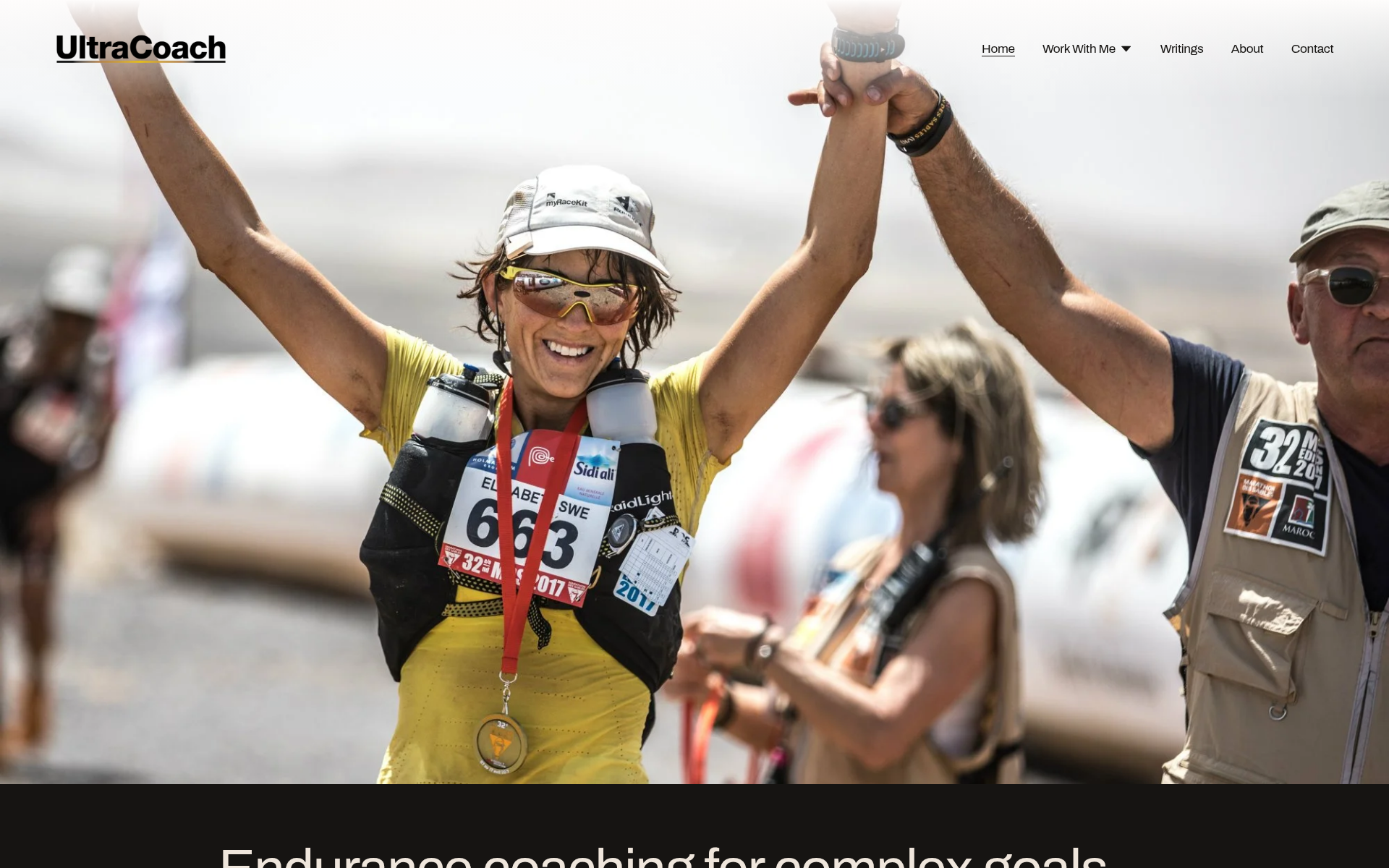 Screenshot of ultra.coach