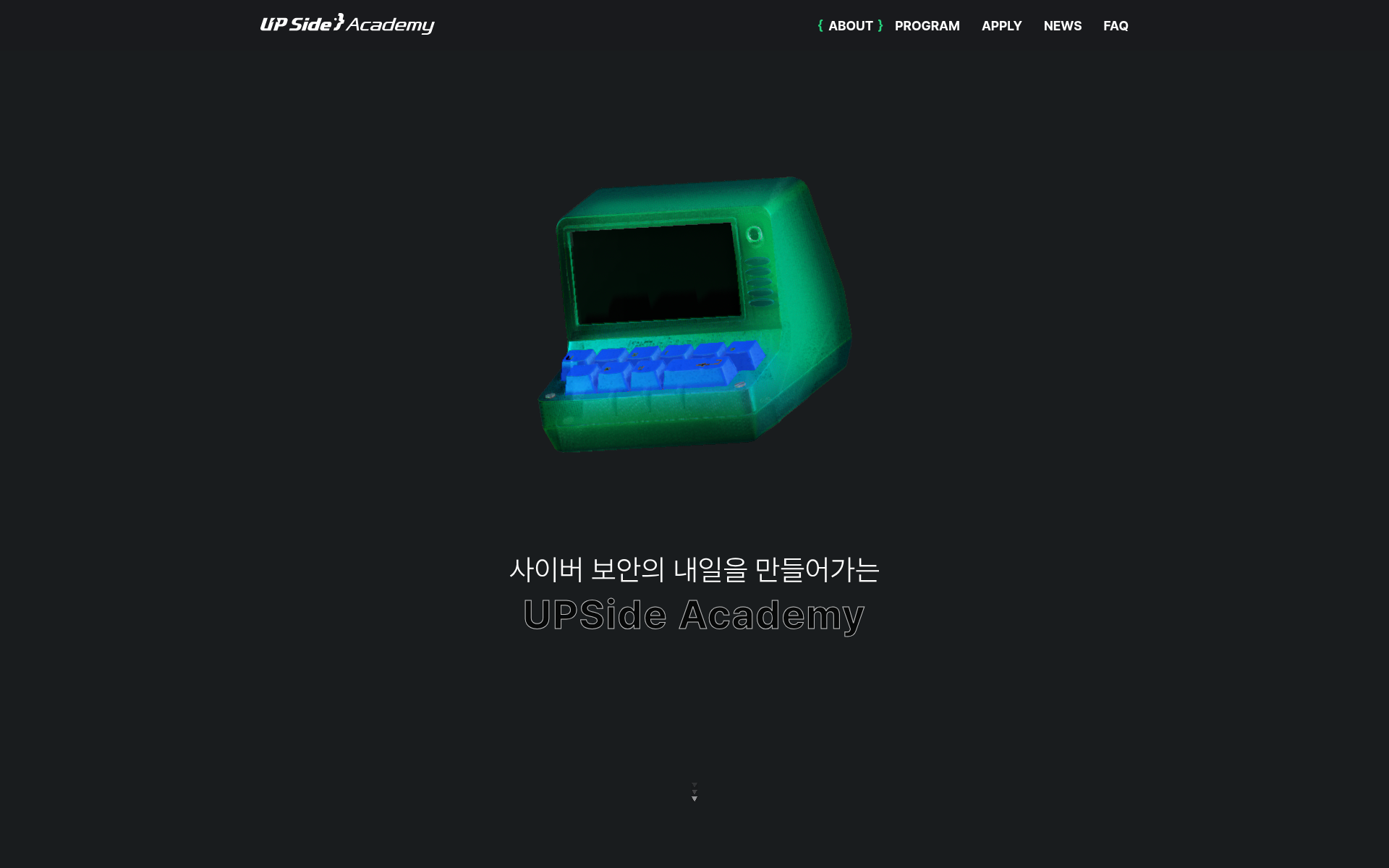 Screenshot of upside.center
