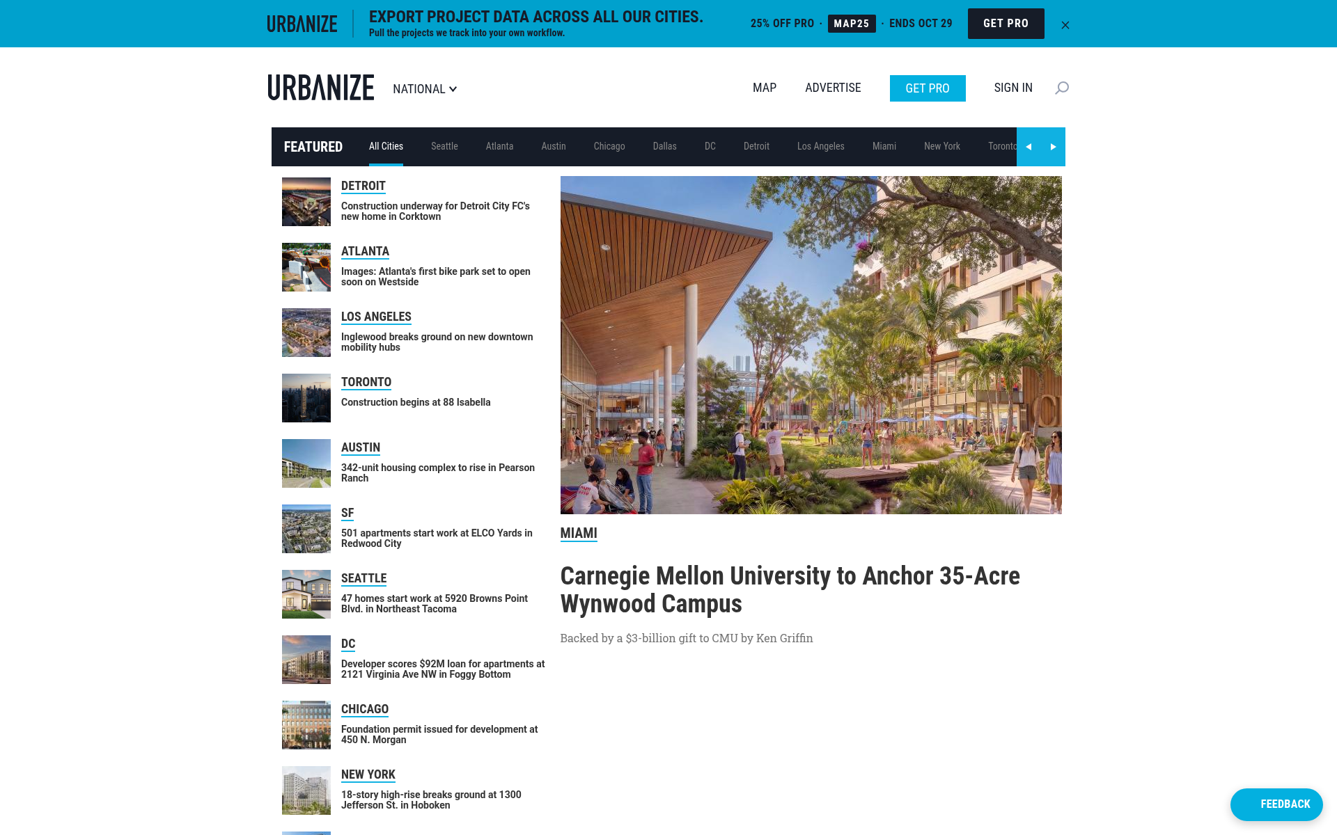 Screenshot of urbanize.city