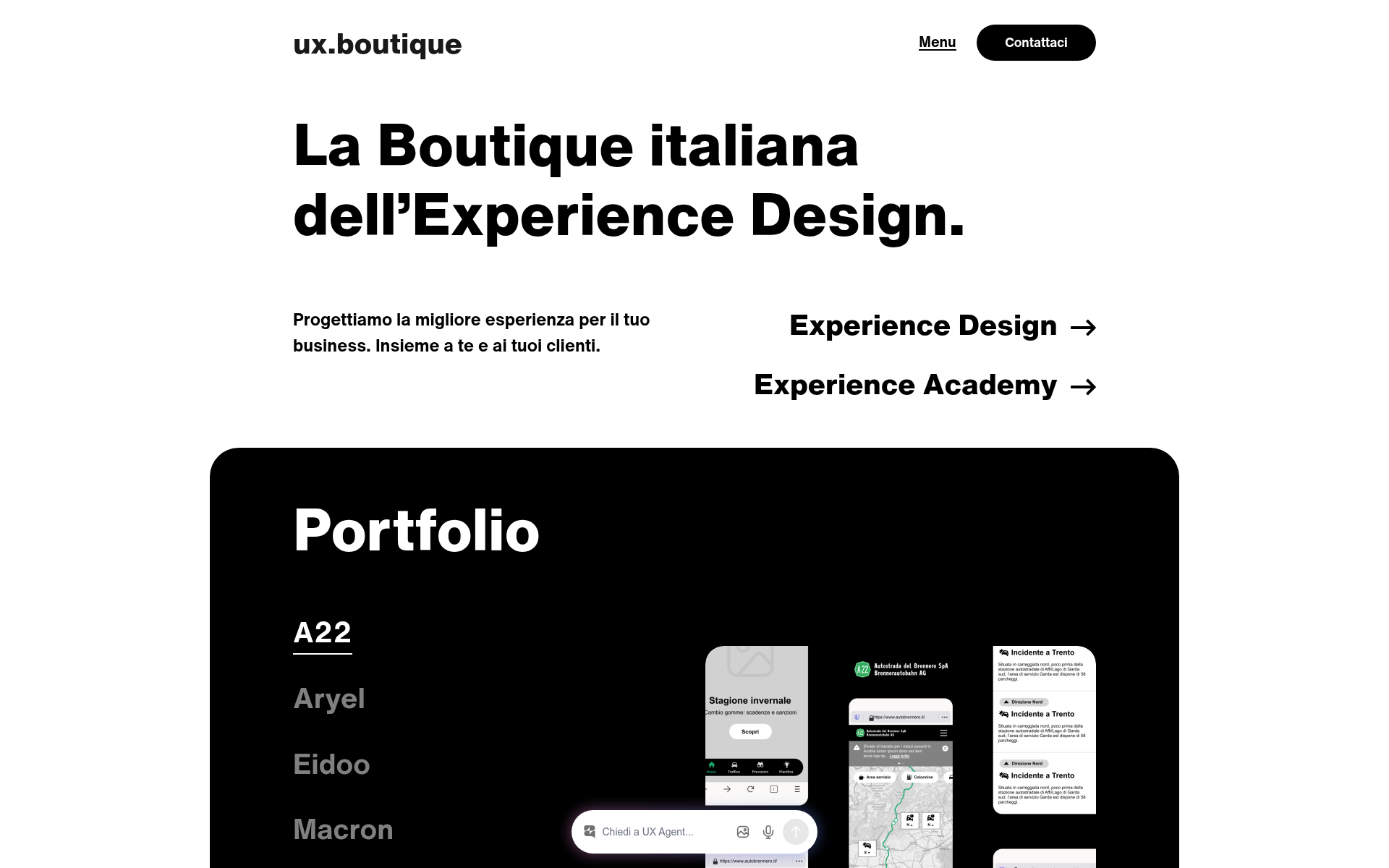 Screenshot of ux.boutique
