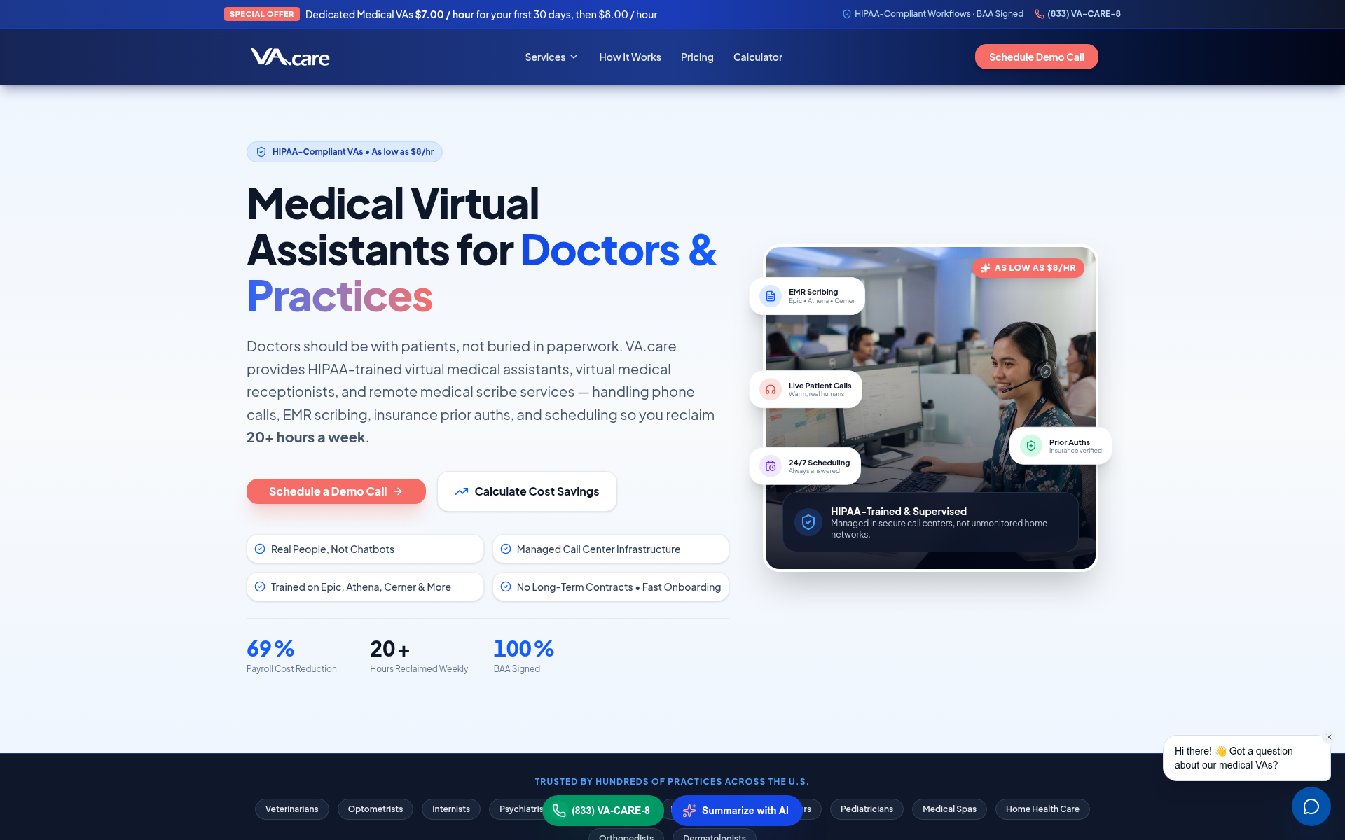 Screenshot of va.care
