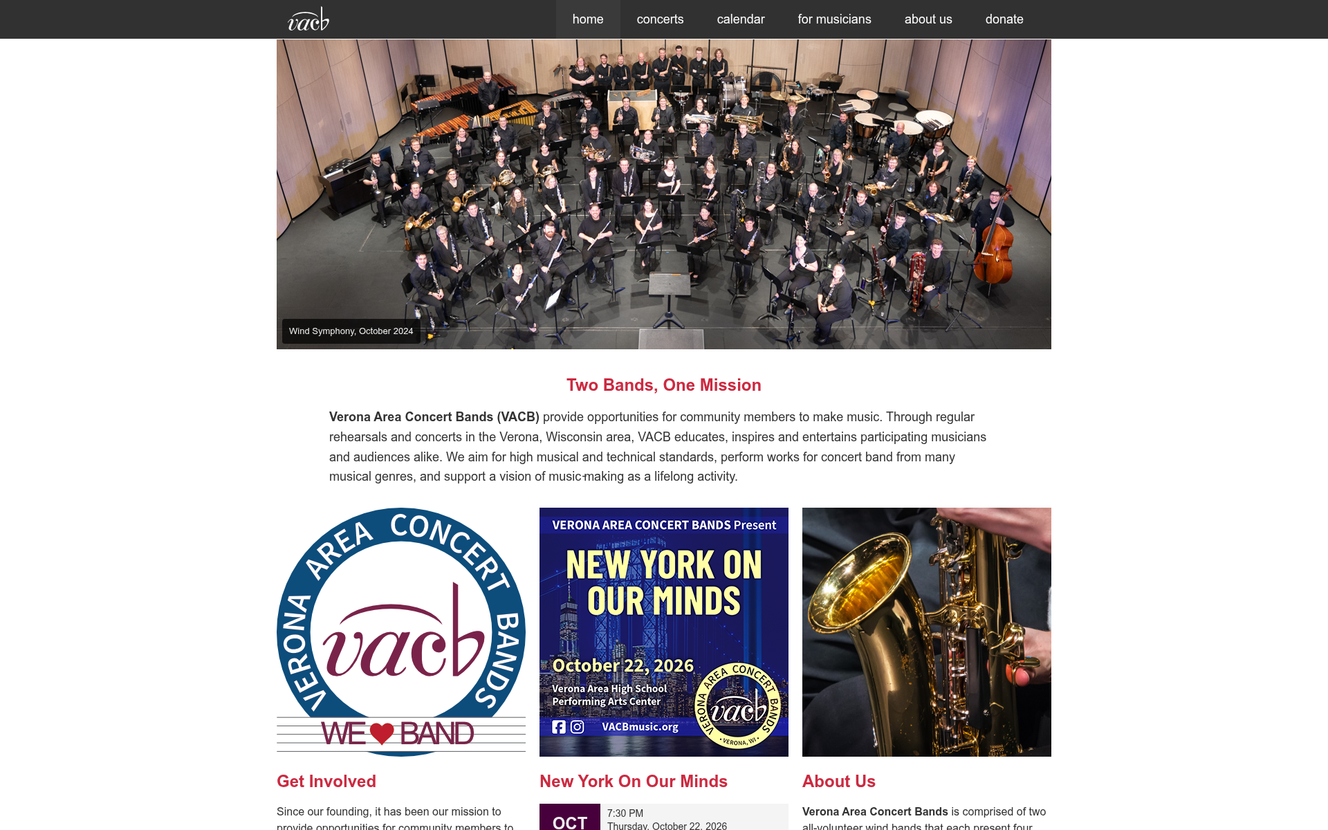 Screenshot of vacb.band