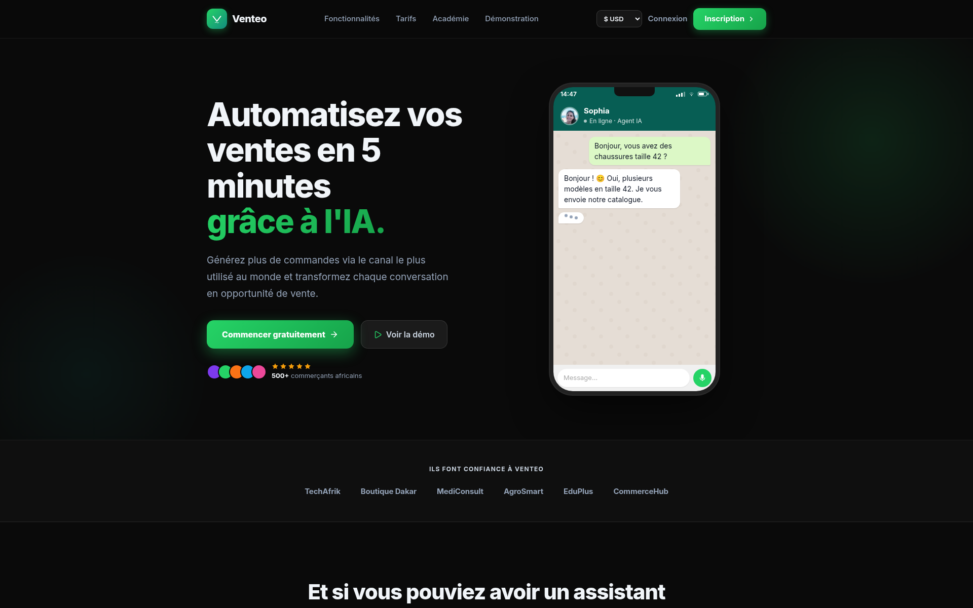 Screenshot of venteo.boutique