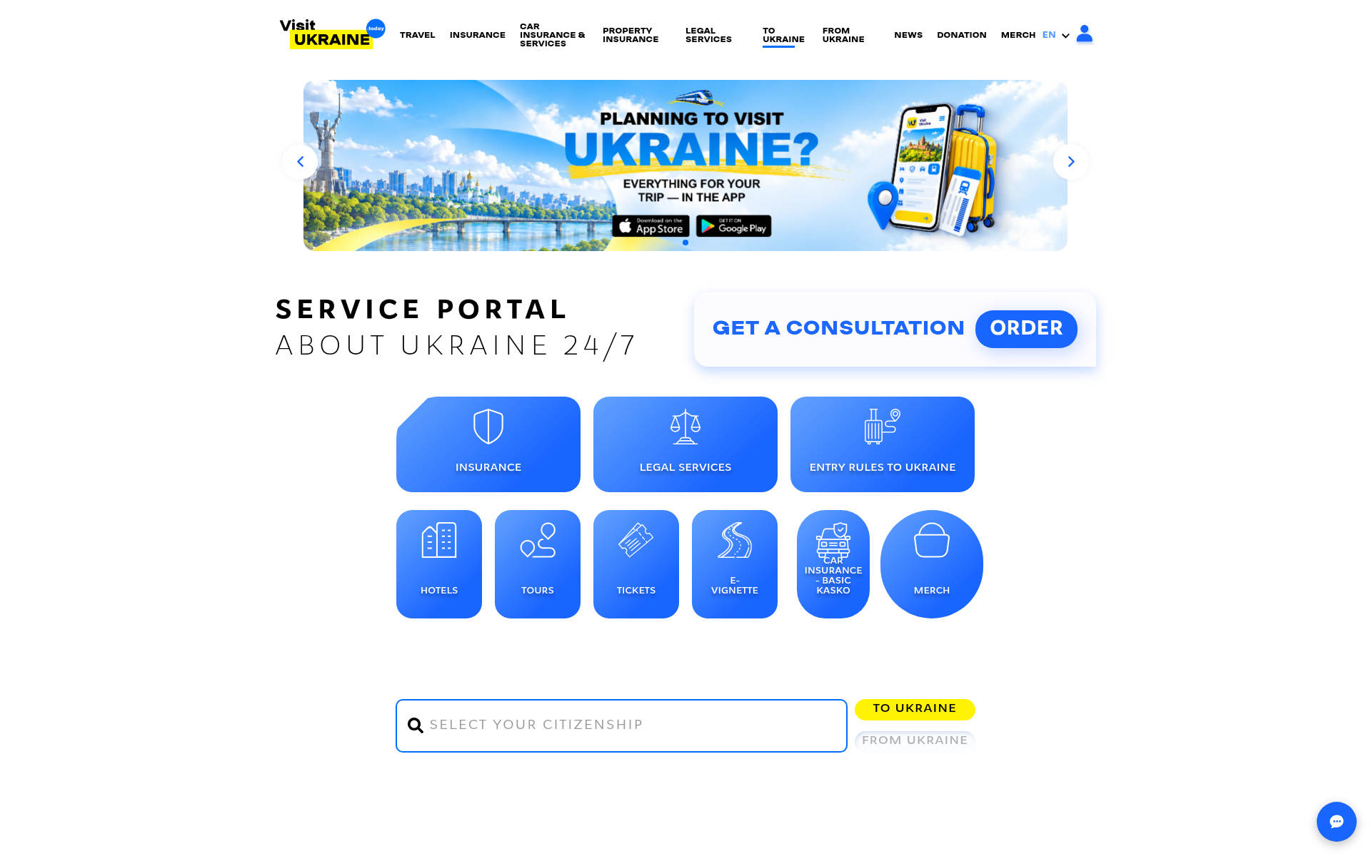 Screenshot of visitukraine.today