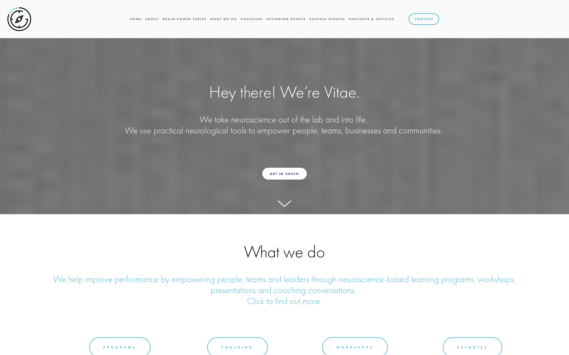 Screenshot of vitae.coach