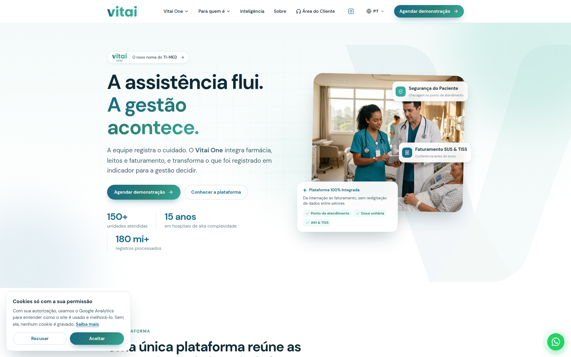 Screenshot of vitai.care
