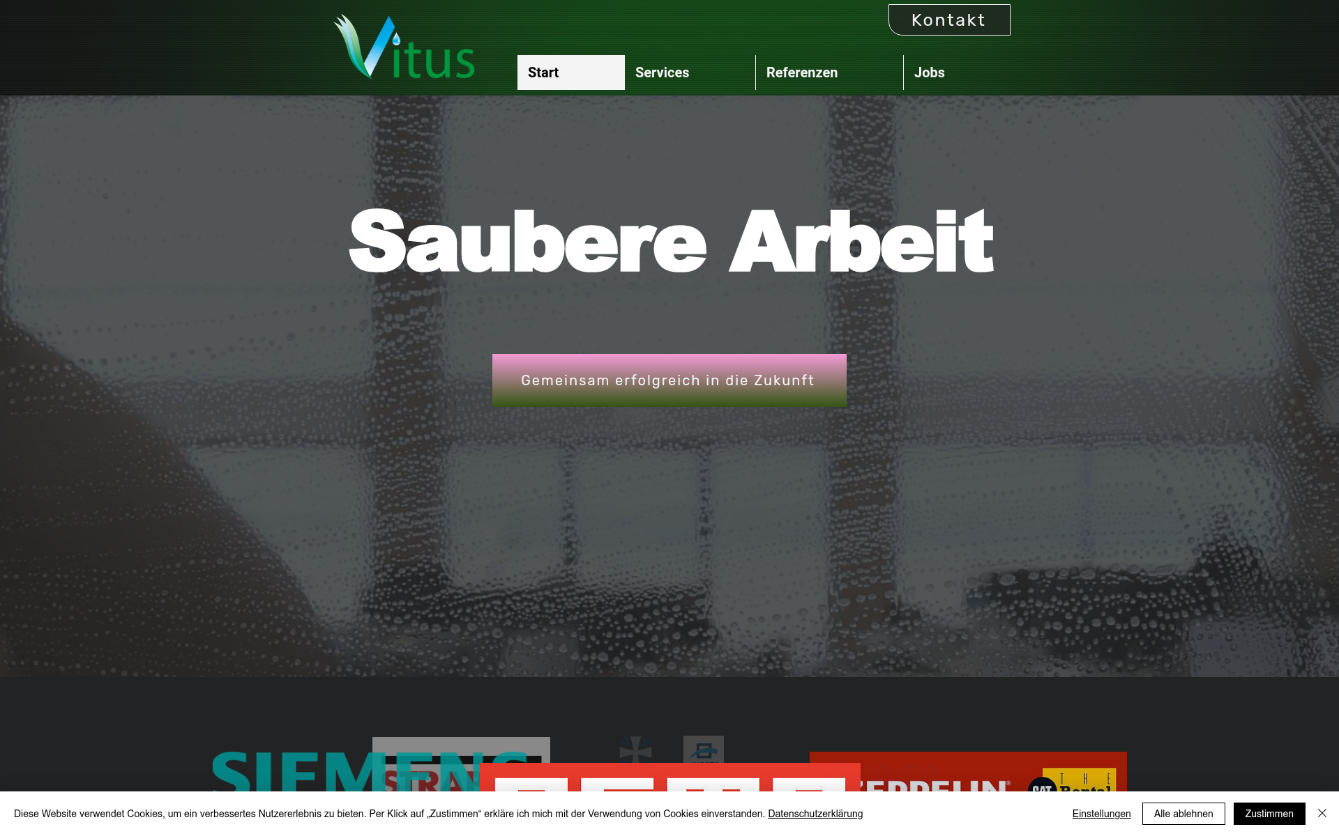 Screenshot of vitus.cleaning