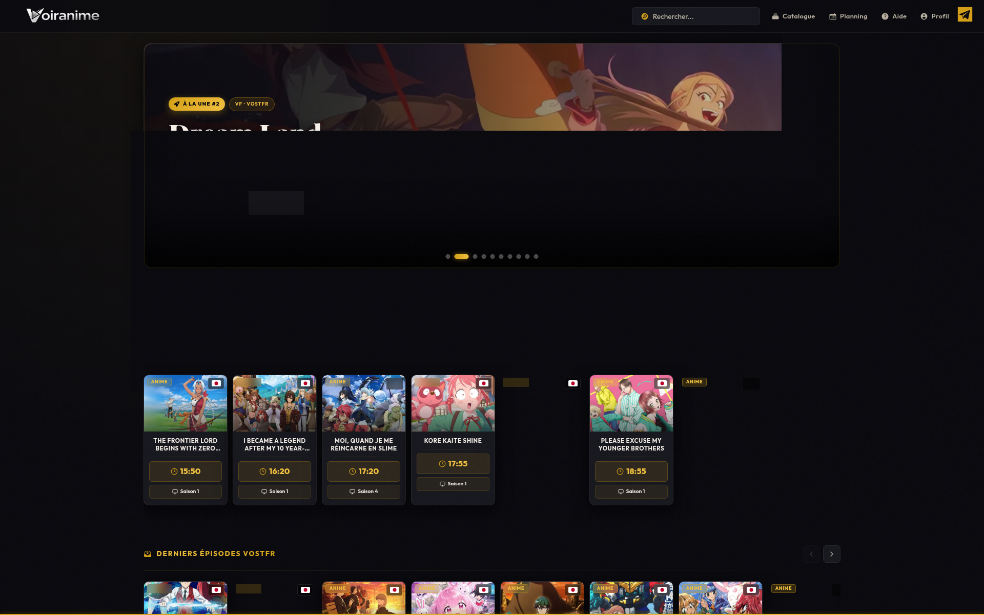 Screenshot of voiranime.rip