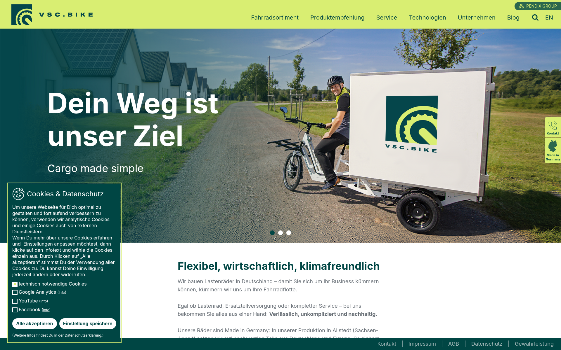 Screenshot of vsc.bike