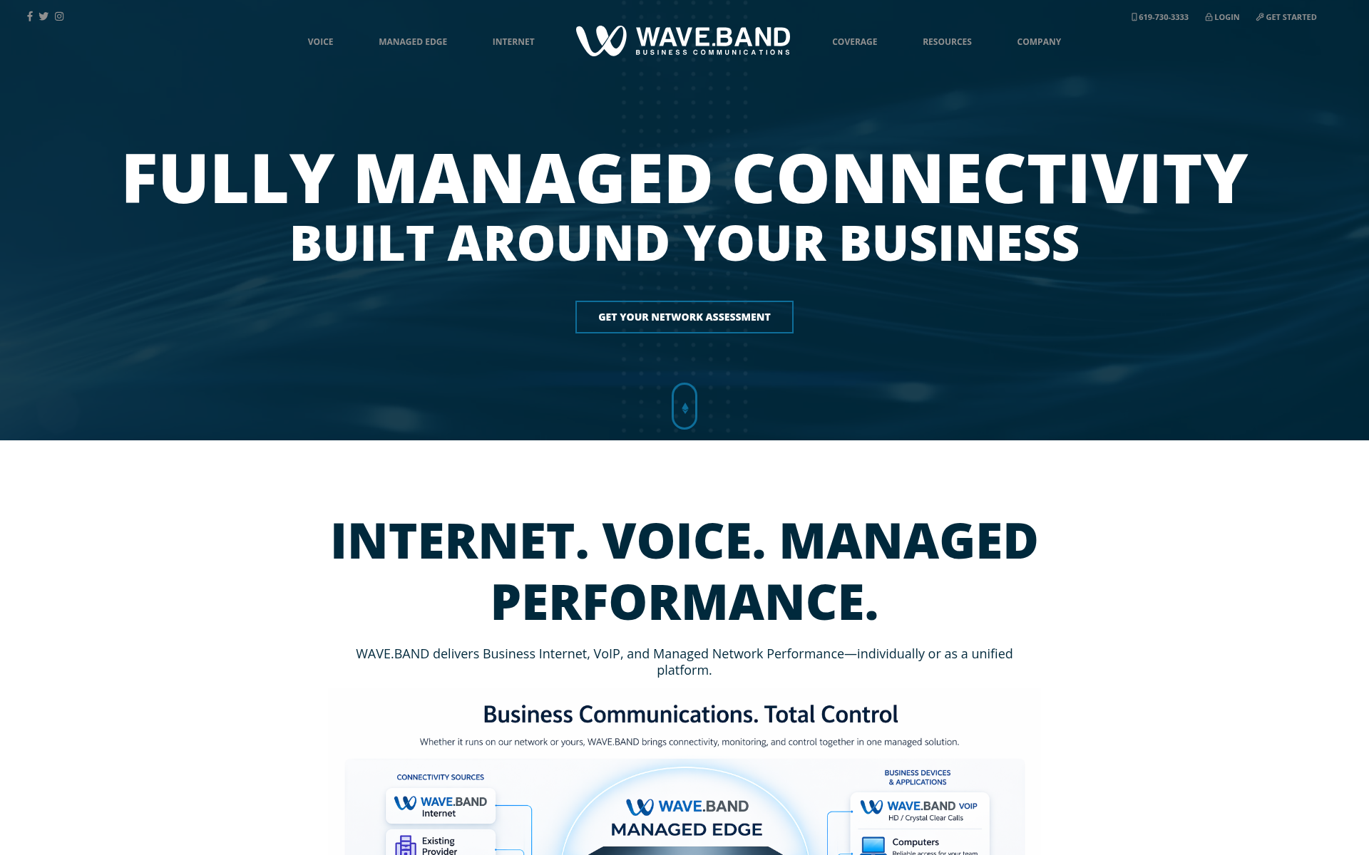 Screenshot of wave.band
