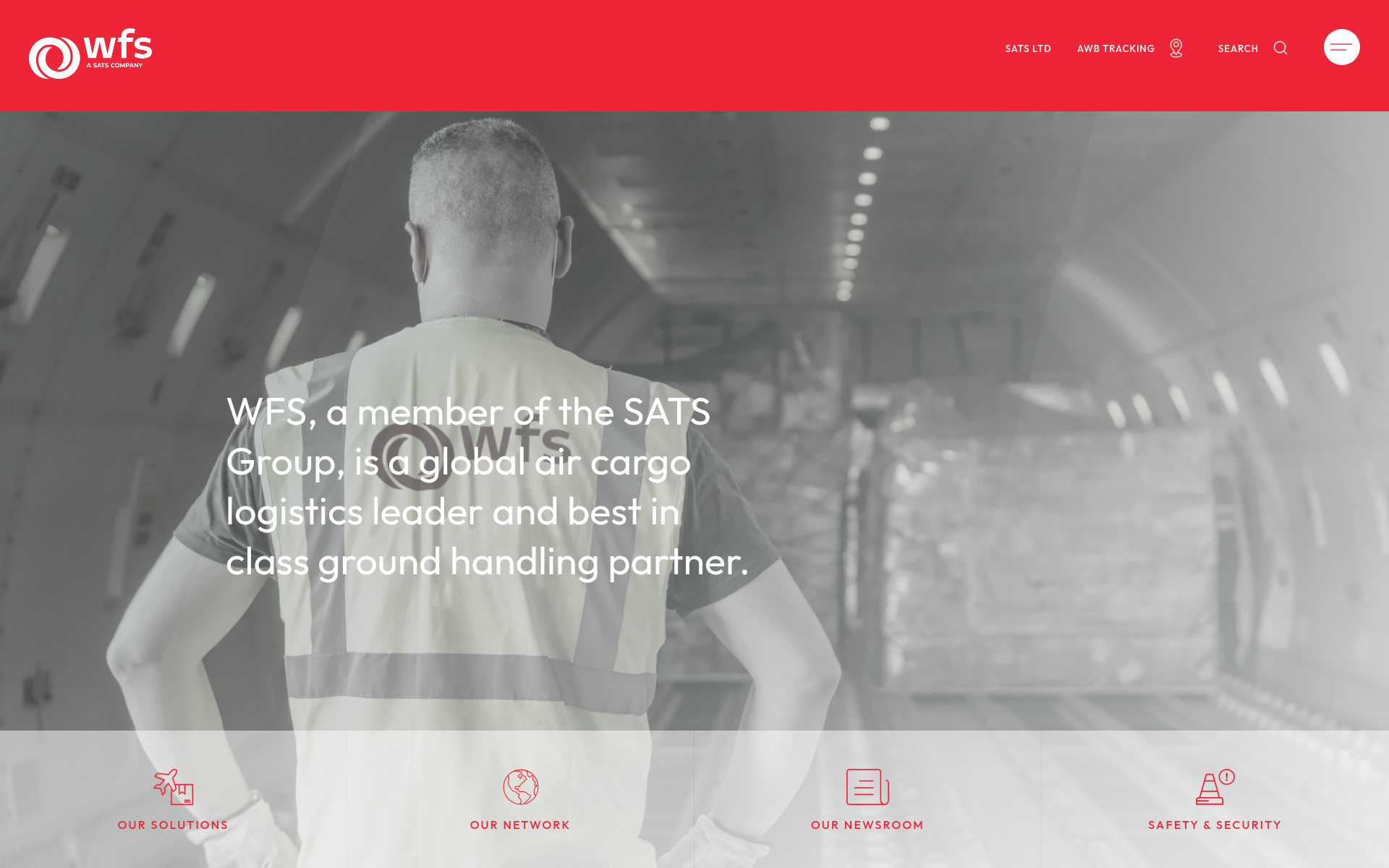 Screenshot of wfs.aero