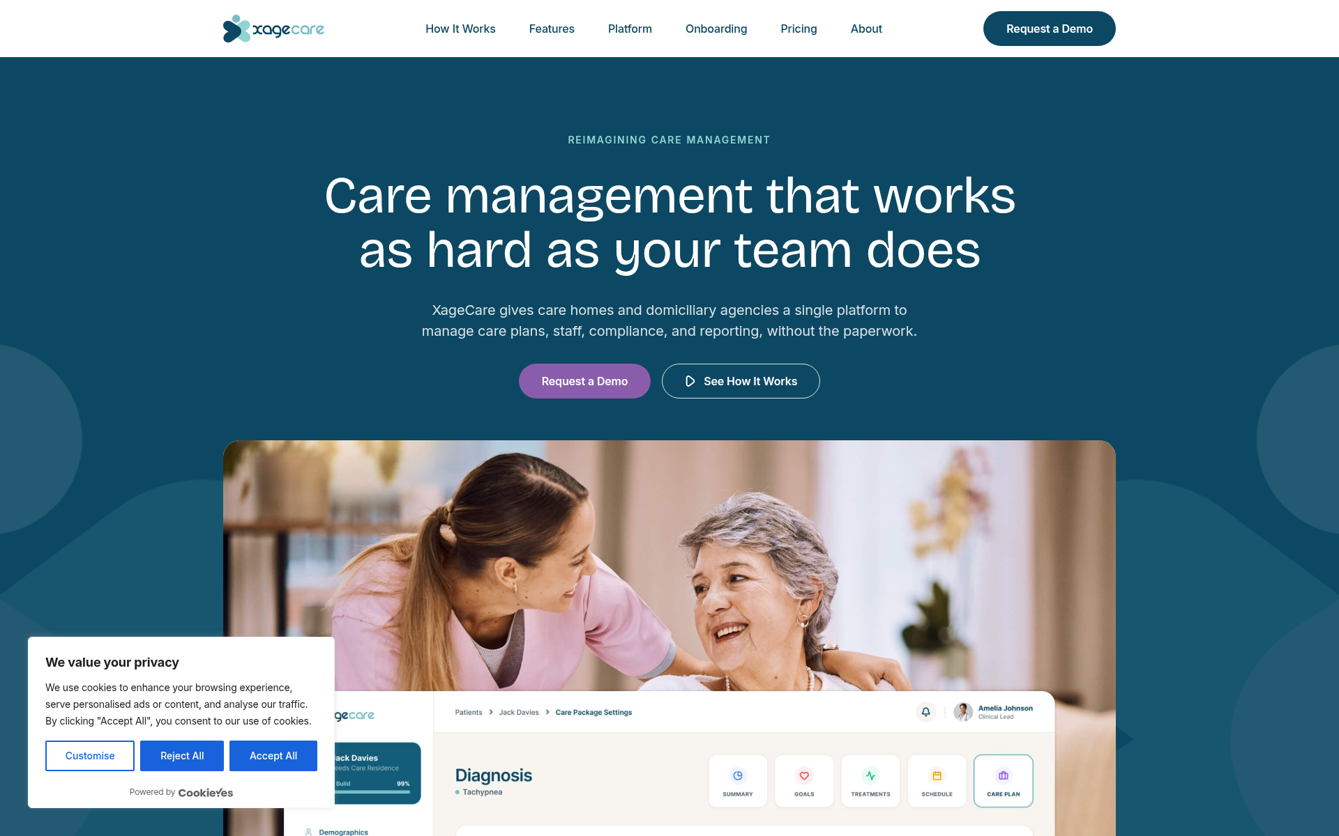Screenshot of xage.care