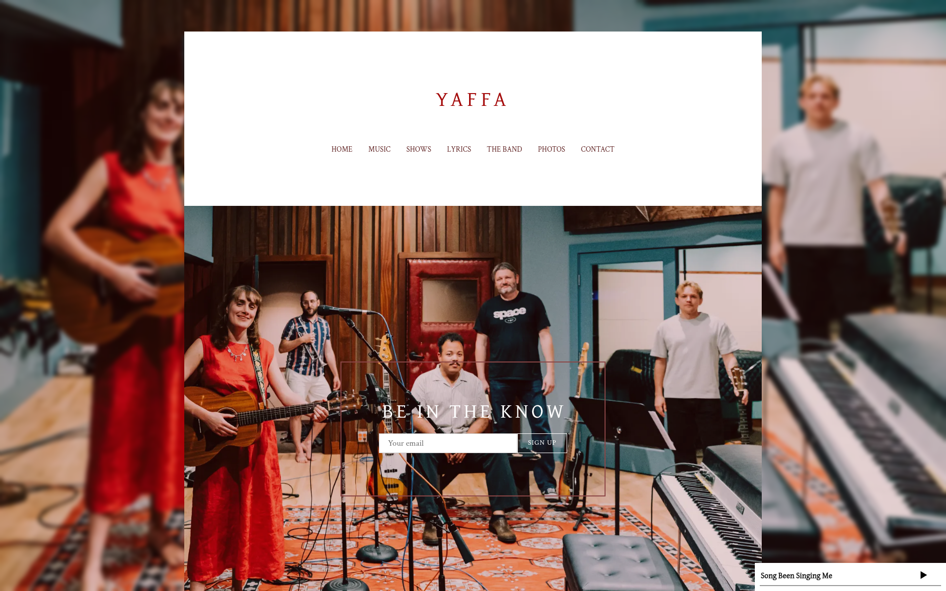 Screenshot of yaffa.band
