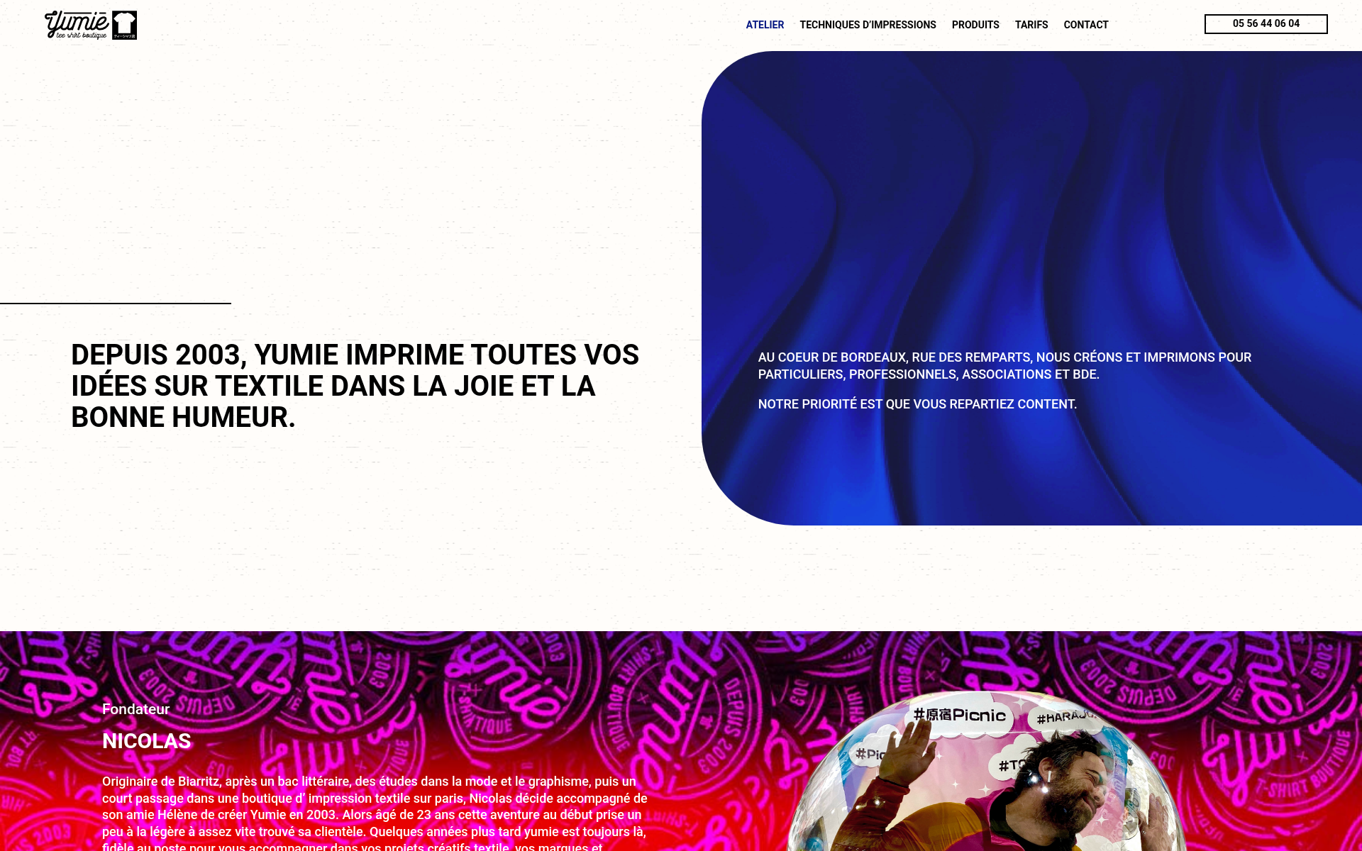 Screenshot of yumie.boutique