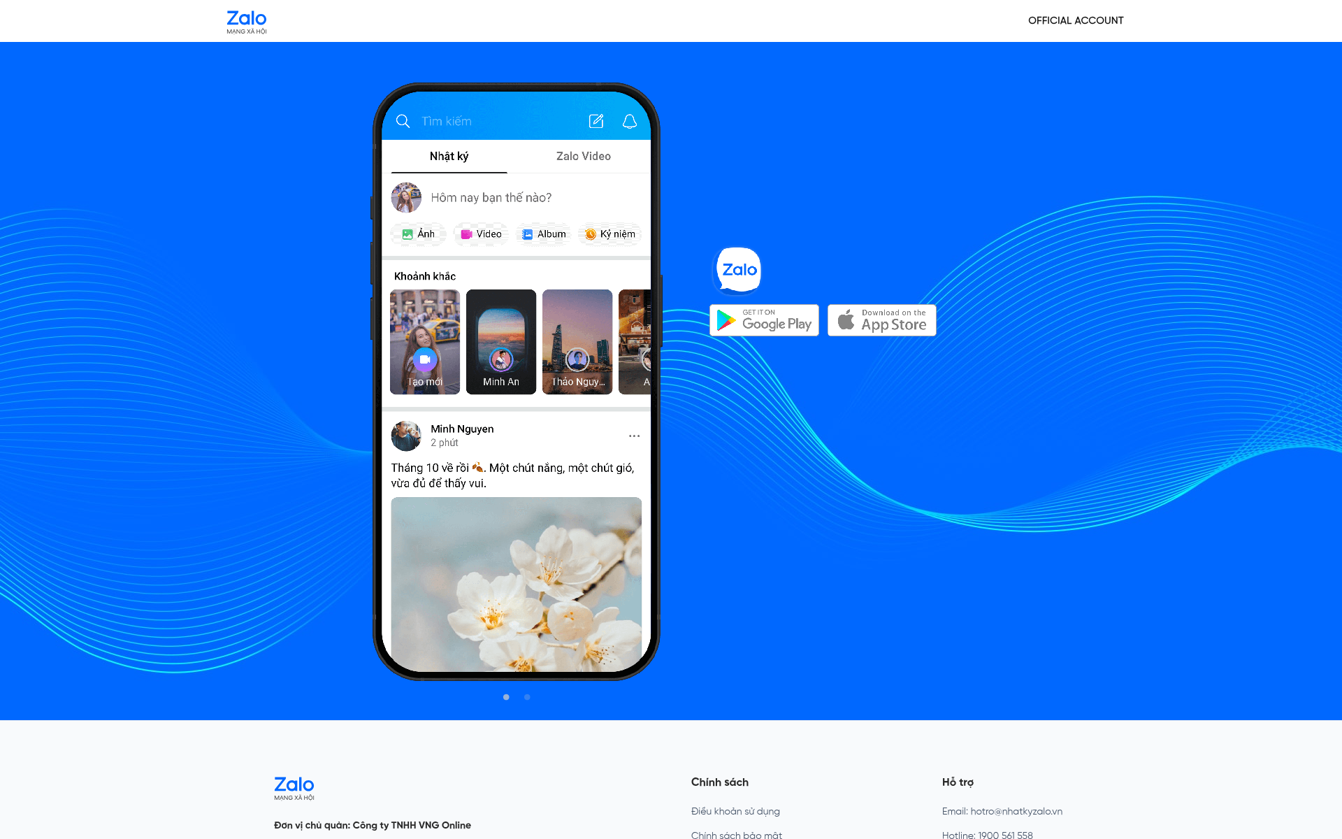 Screenshot of zalo.video
